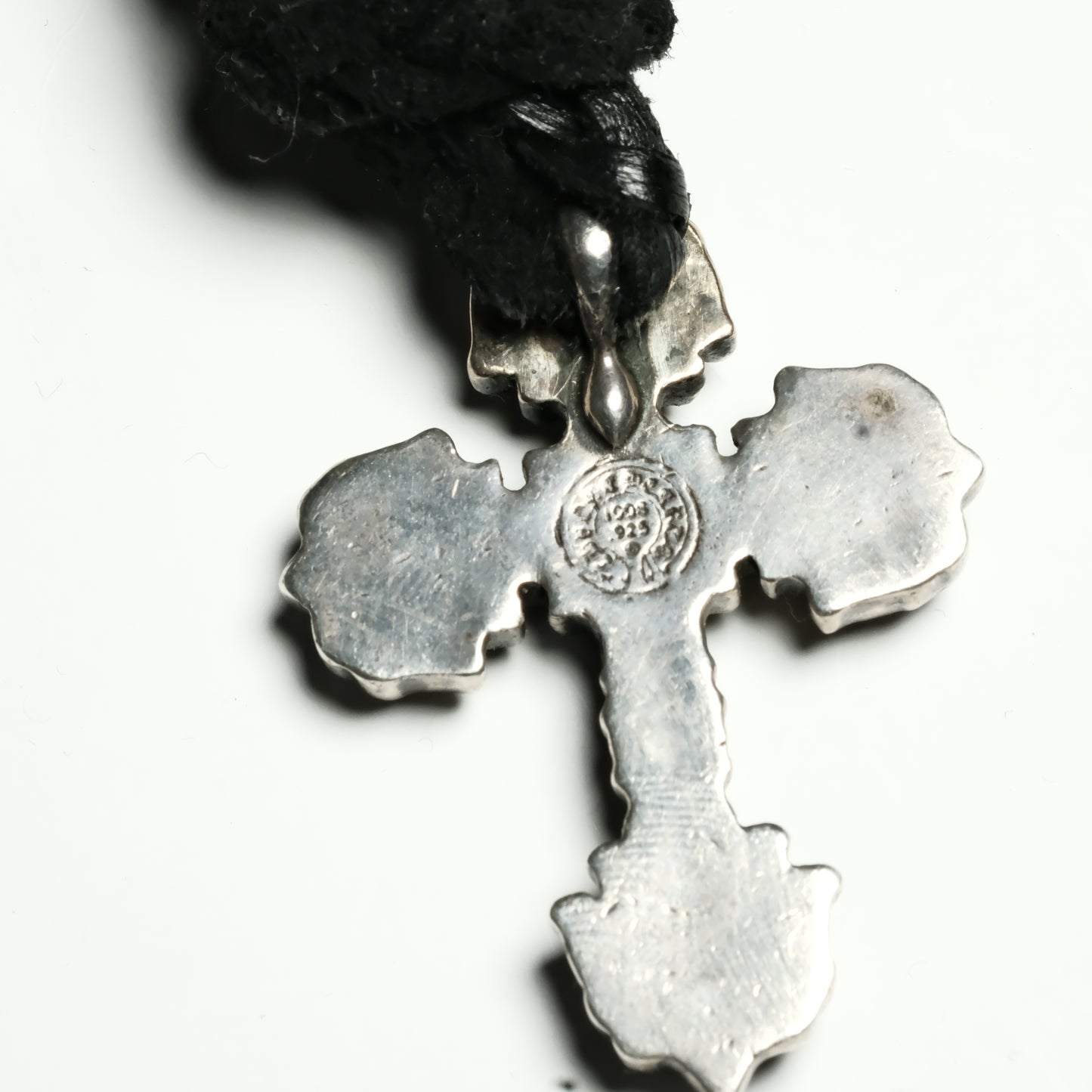 Chrome Hearts FILIGREE W LEATHER BRAID ネックレス