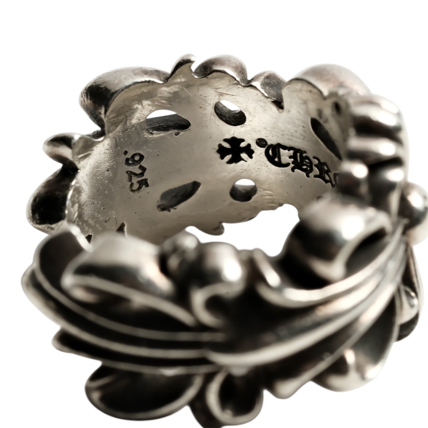 Chrome Hearts DOUBLE FLORAL CROSS/DBL FLRL CRS ring
