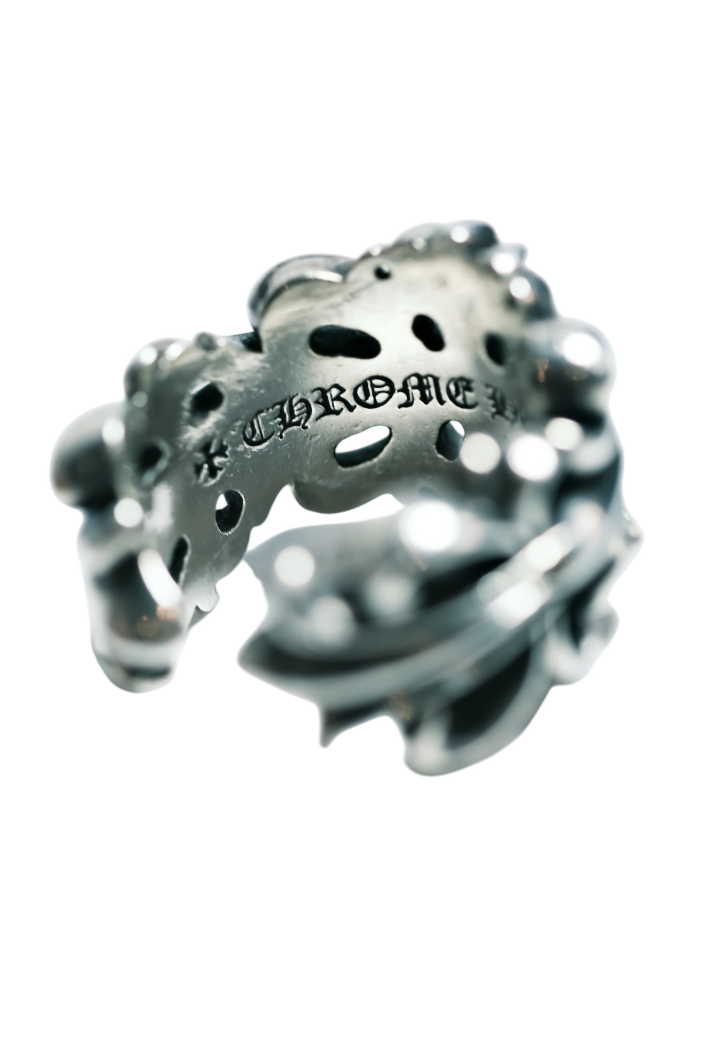 Chrome Hearts DOUBLE FLORAL CROSS/DBL FLRL CRS ring