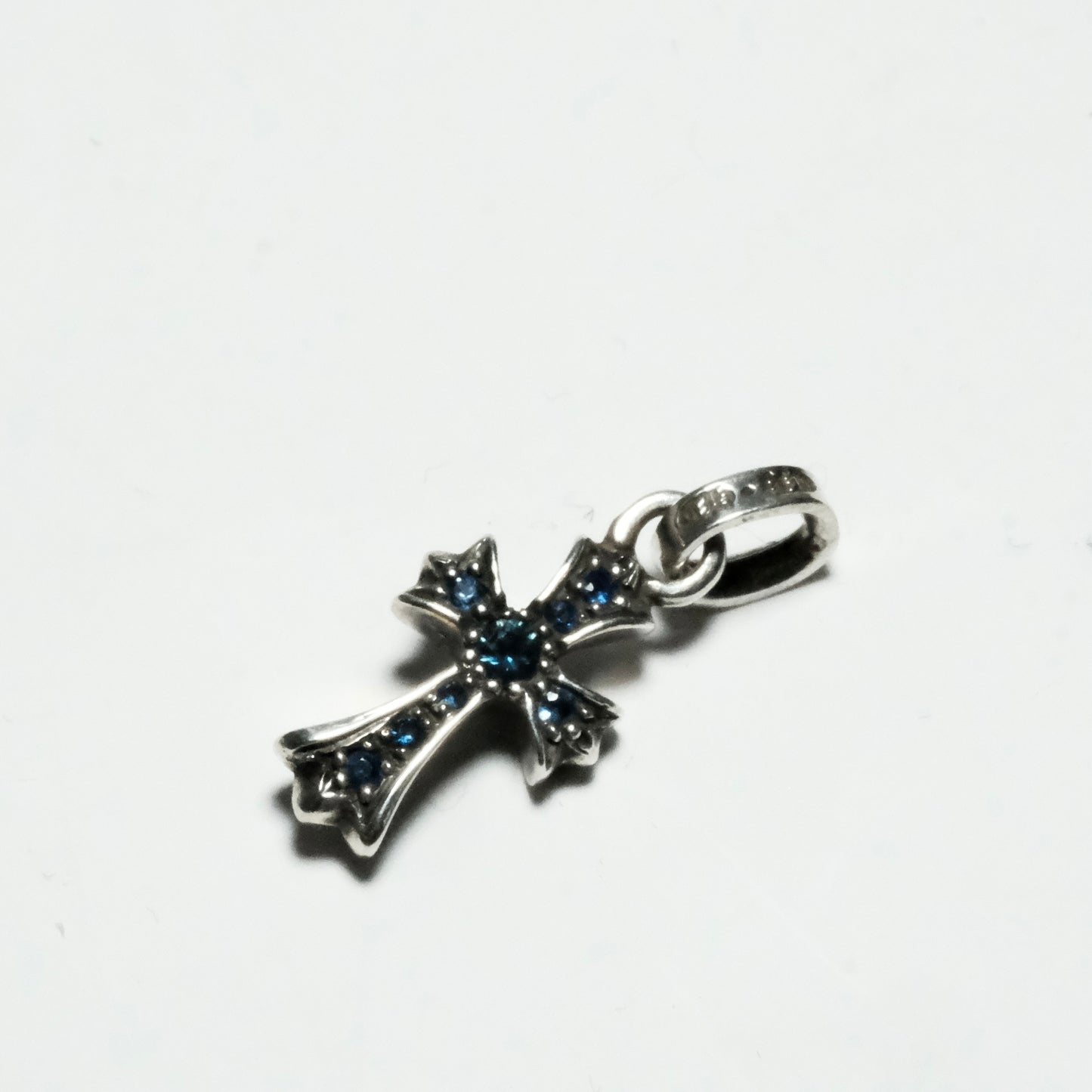クロムハーツ BABYFAT CROSS PAVE SAPHERE 社外/CRS BBFAT P/SAP 社外