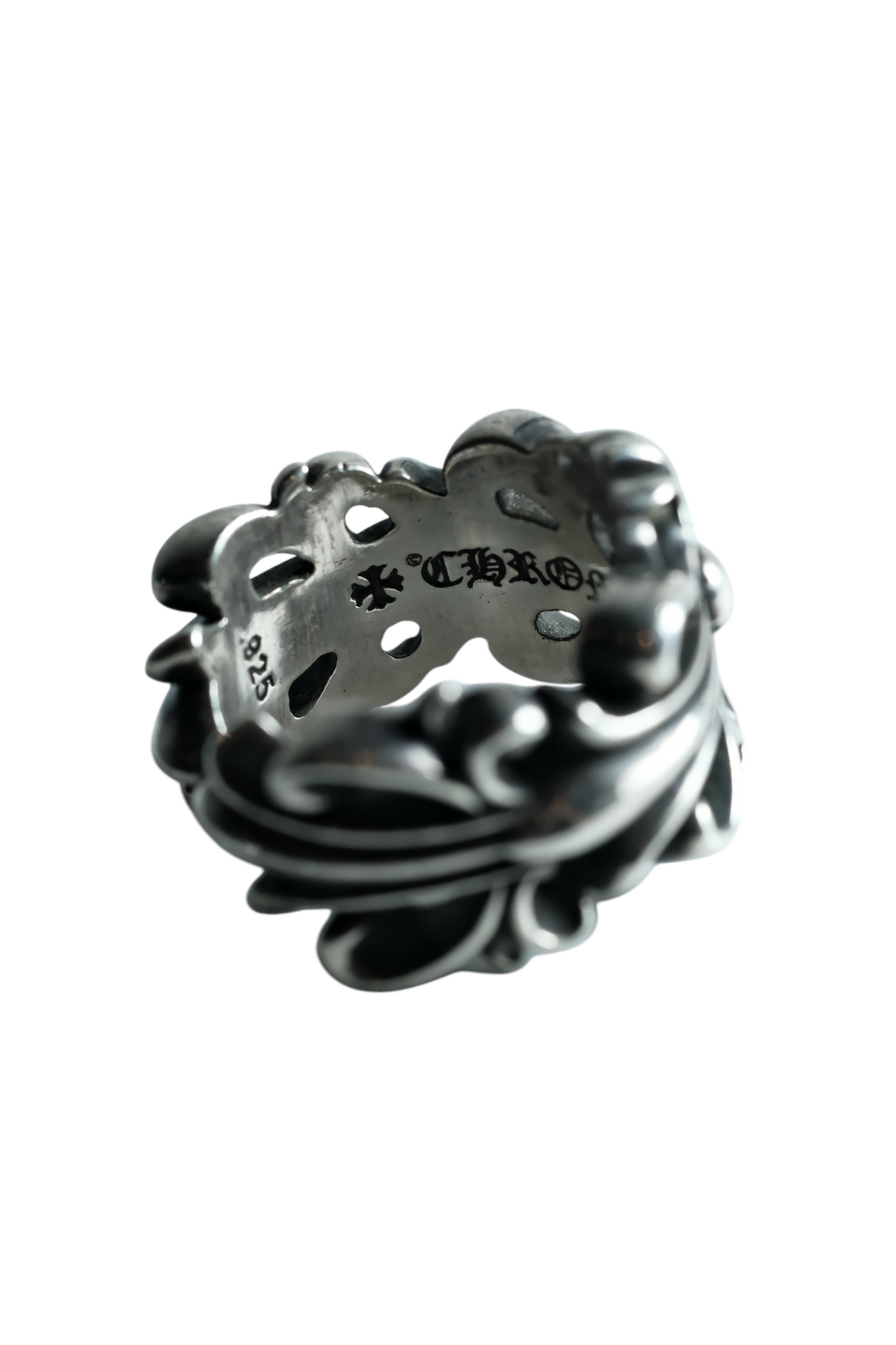 Chrome Hearts DOUBLE FLORAL CROSS/DBL FLRL CRS ring