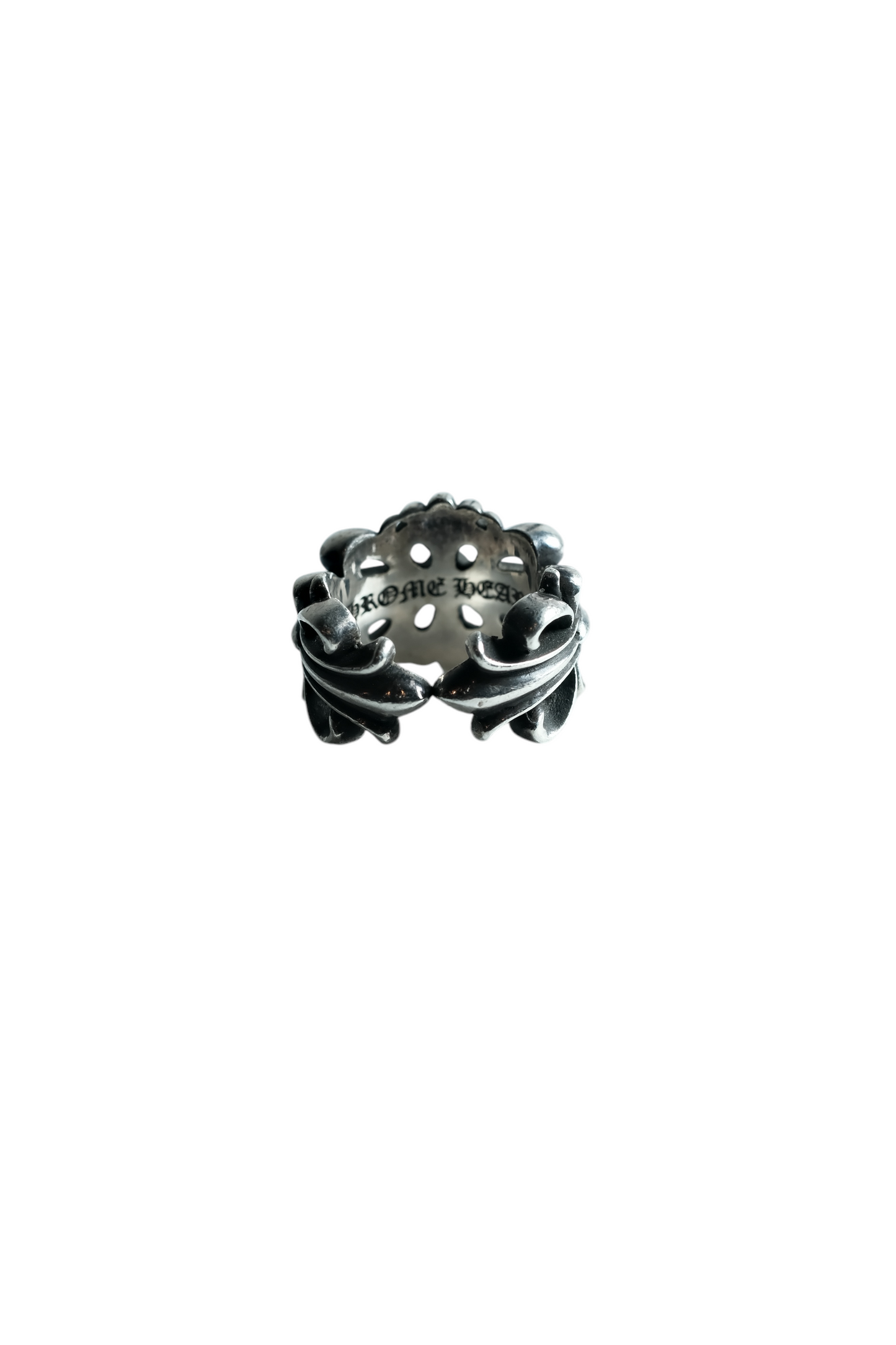 Chrome Hearts DOUBLE FLORAL CROSS/DBL FLRL CRS ring