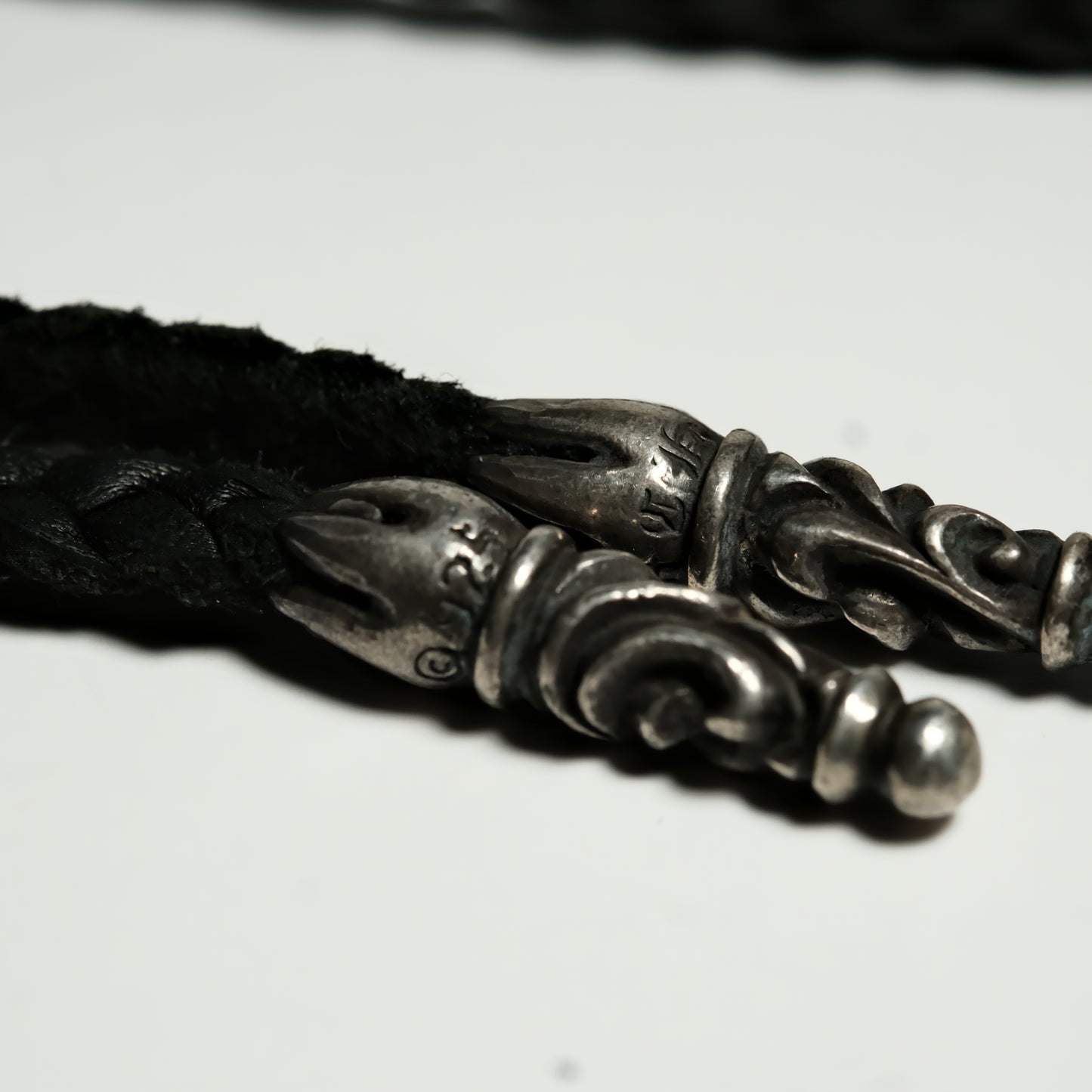 Chrome Hearts LEATHER BRAID necklace
