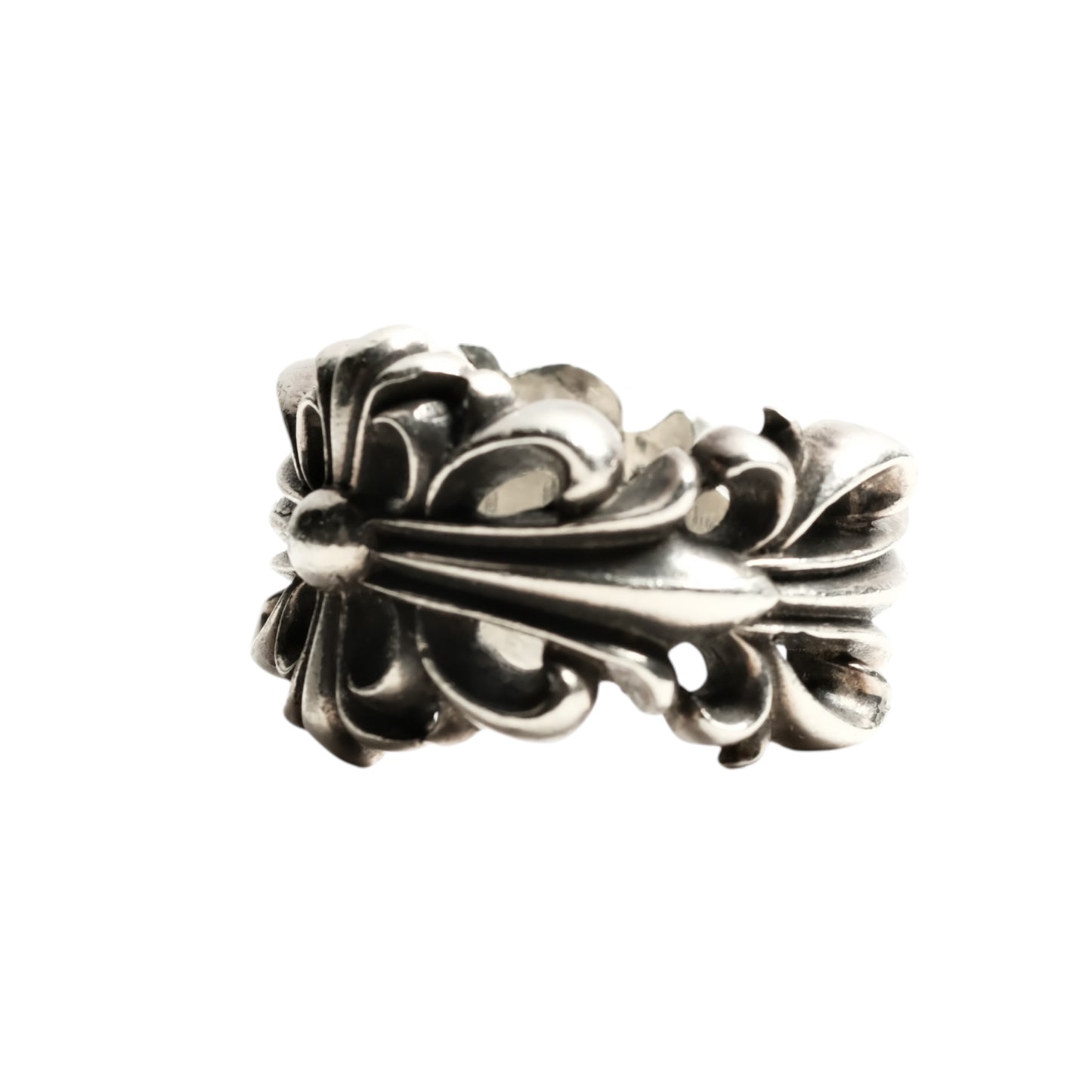 Chrome Hearts DOUBLE FLORAL CROSS/DBL FLRL CRS ring