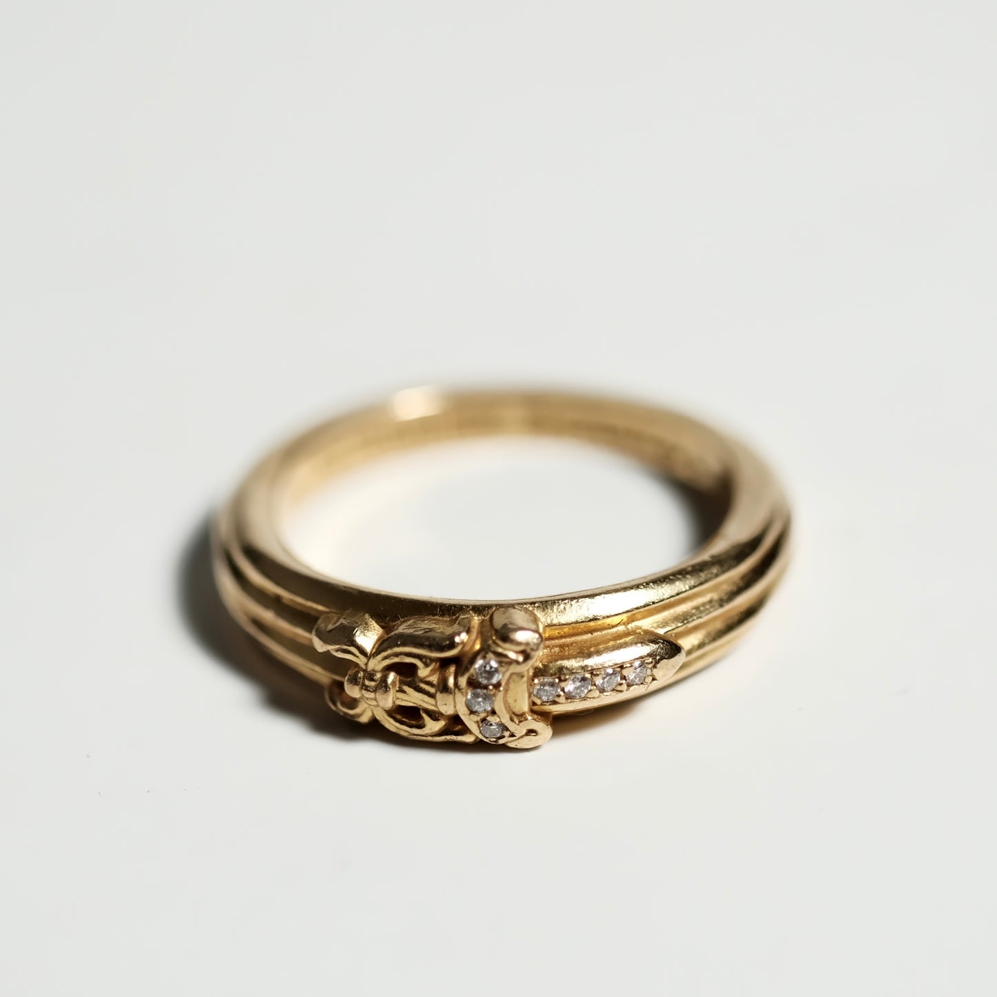 Chrome Hearts 22K BABY CLASSIC DAGGER PAVE DIAMOND/ 22K BABY CLSC DGGR DMND ring