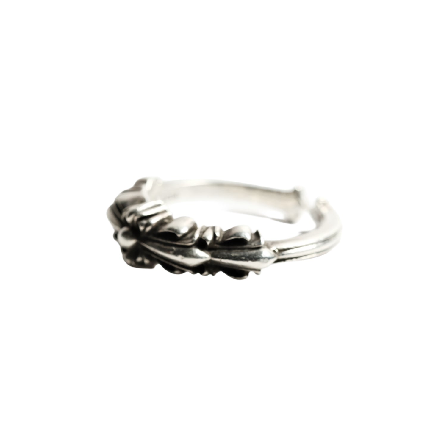 Chrome Hearts BABY CLASSIC DOUBLE FLORAL CROSS OPEN/ BABY CLSC DBL FLRL CRS OPEN ring