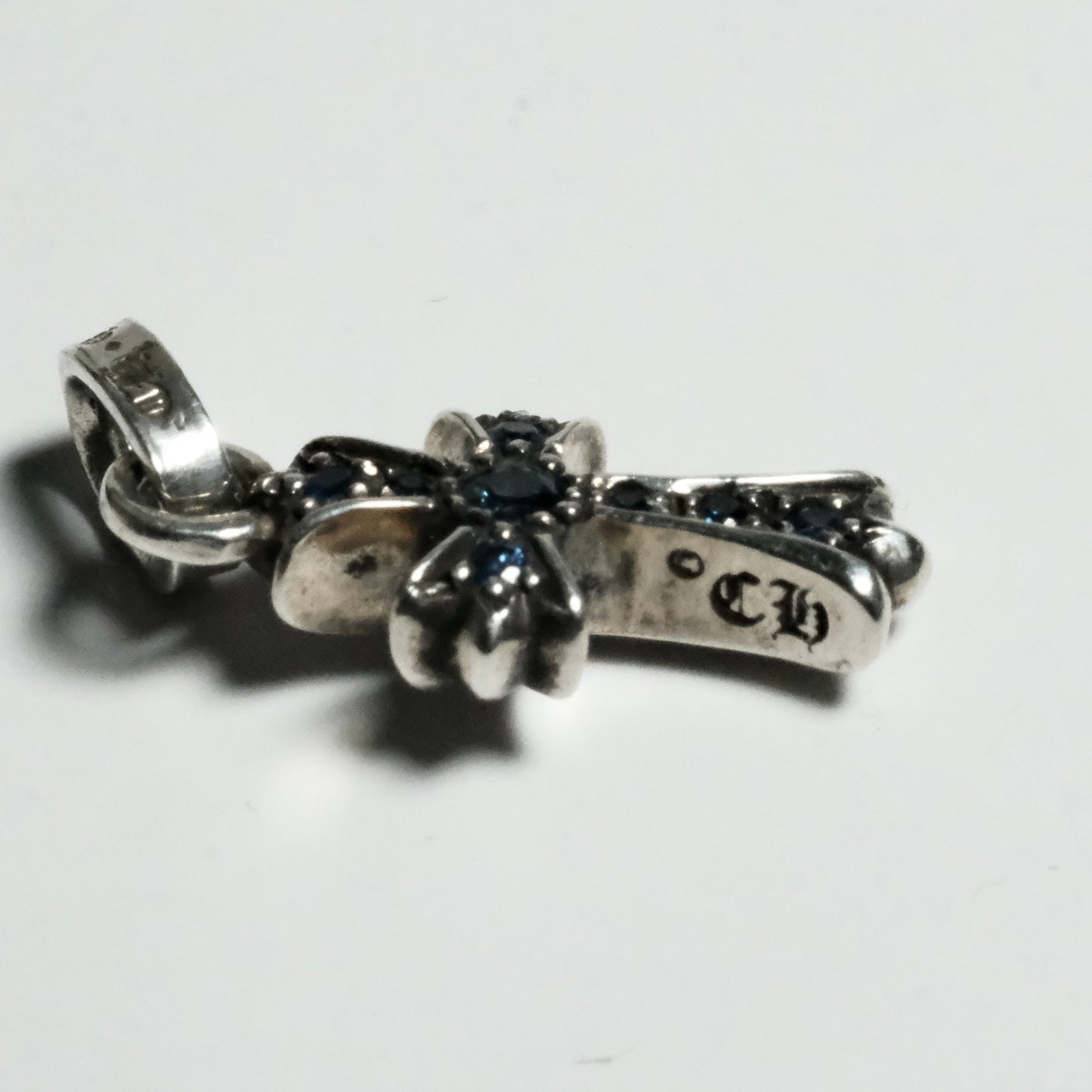 クロムハーツ BABYFAT CROSS PAVE SAPHERE 社外/CRS BBFAT P/SAP 社外