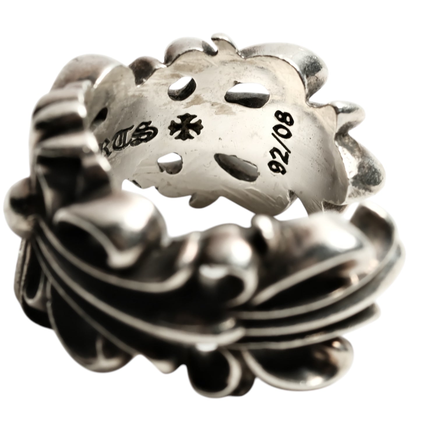 Chrome Hearts DOUBLE FLORAL CROSS/DBL FLRL CRS ring