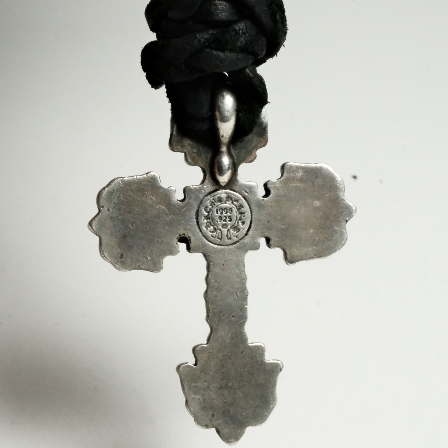 Chrome Hearts FILIGREE W LEATHER BRAID ネックレス