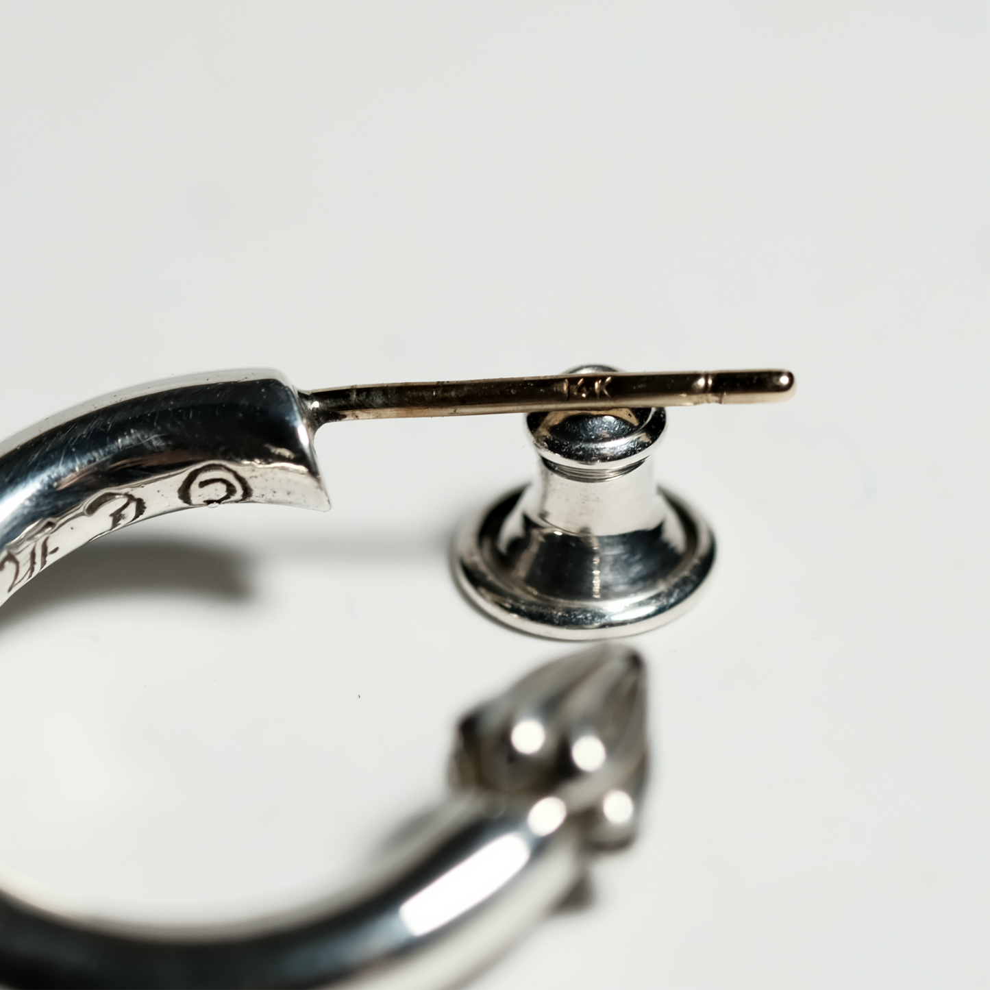 Chrome Hearts フープ プレーン イヤリング