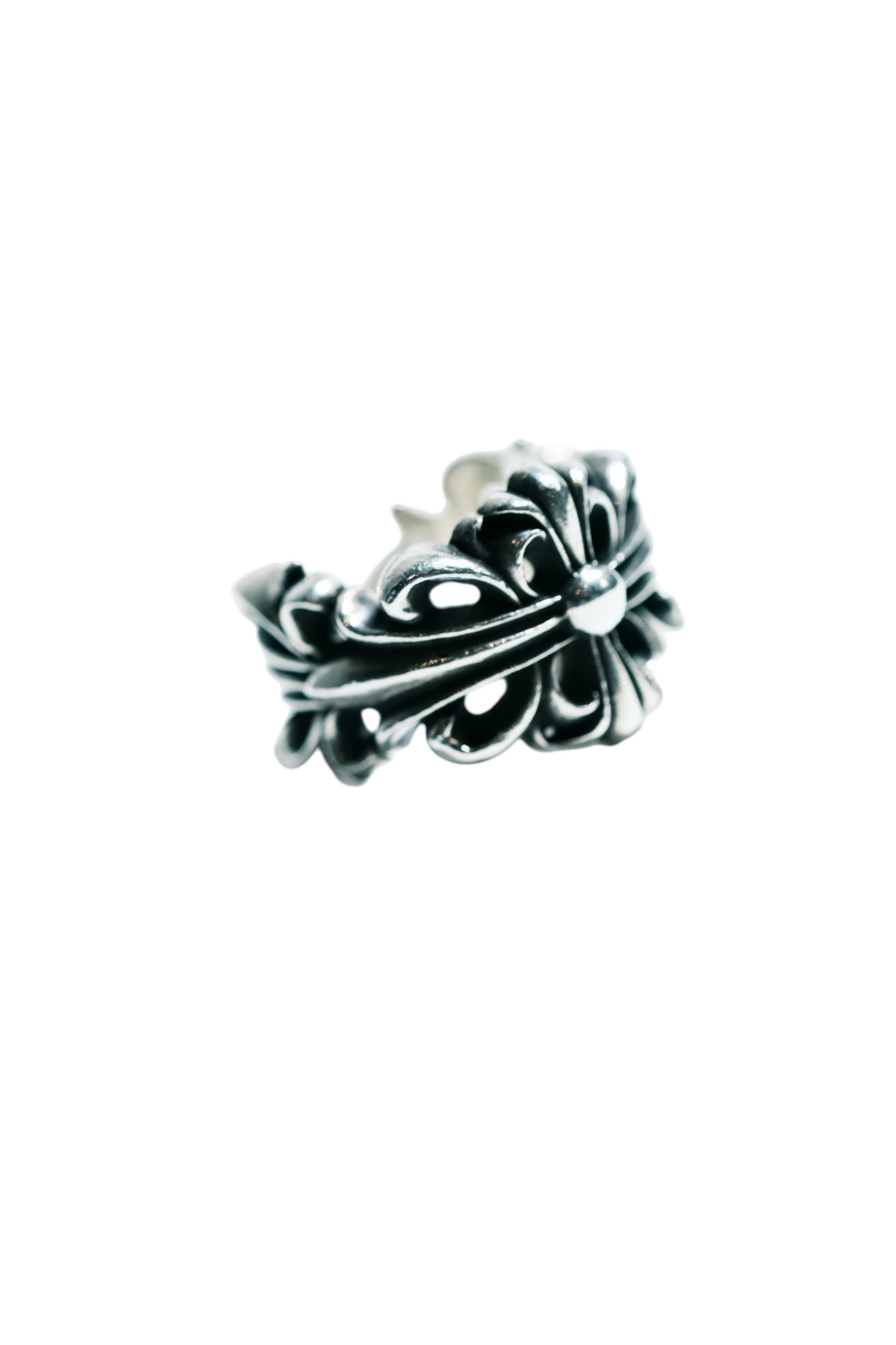 Chrome Hearts DOUBLE FLORAL CROSS/DBL FLRL CRS ring