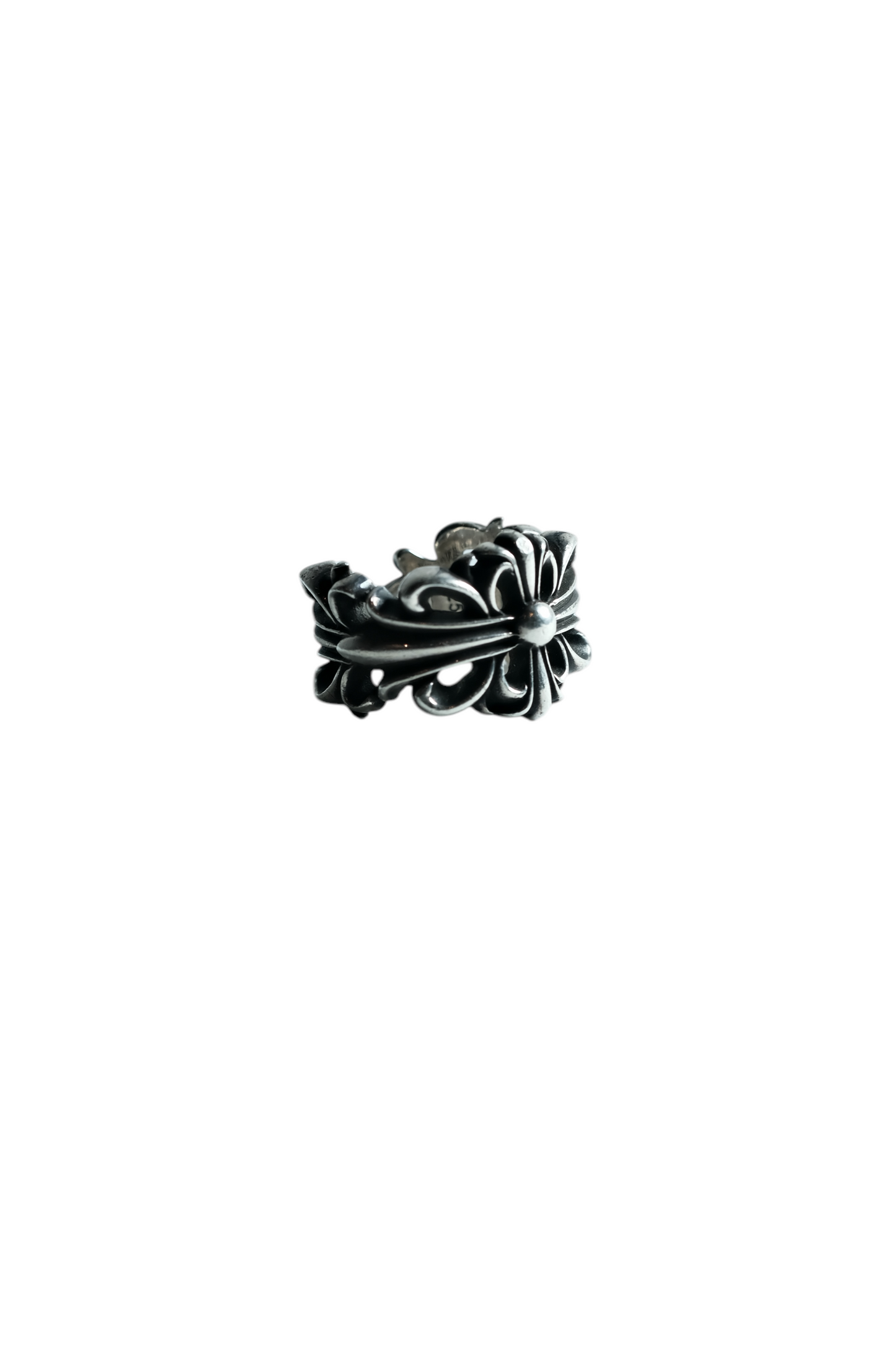 Chrome Hearts DOUBLE FLORAL CROSS/DBL FLRL CRS ring