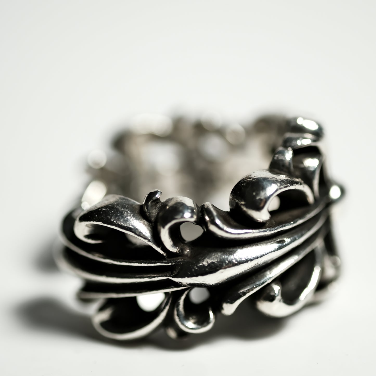 Chrome Hearts ダブルフローラルクロス/DBL FLRL CRS リング