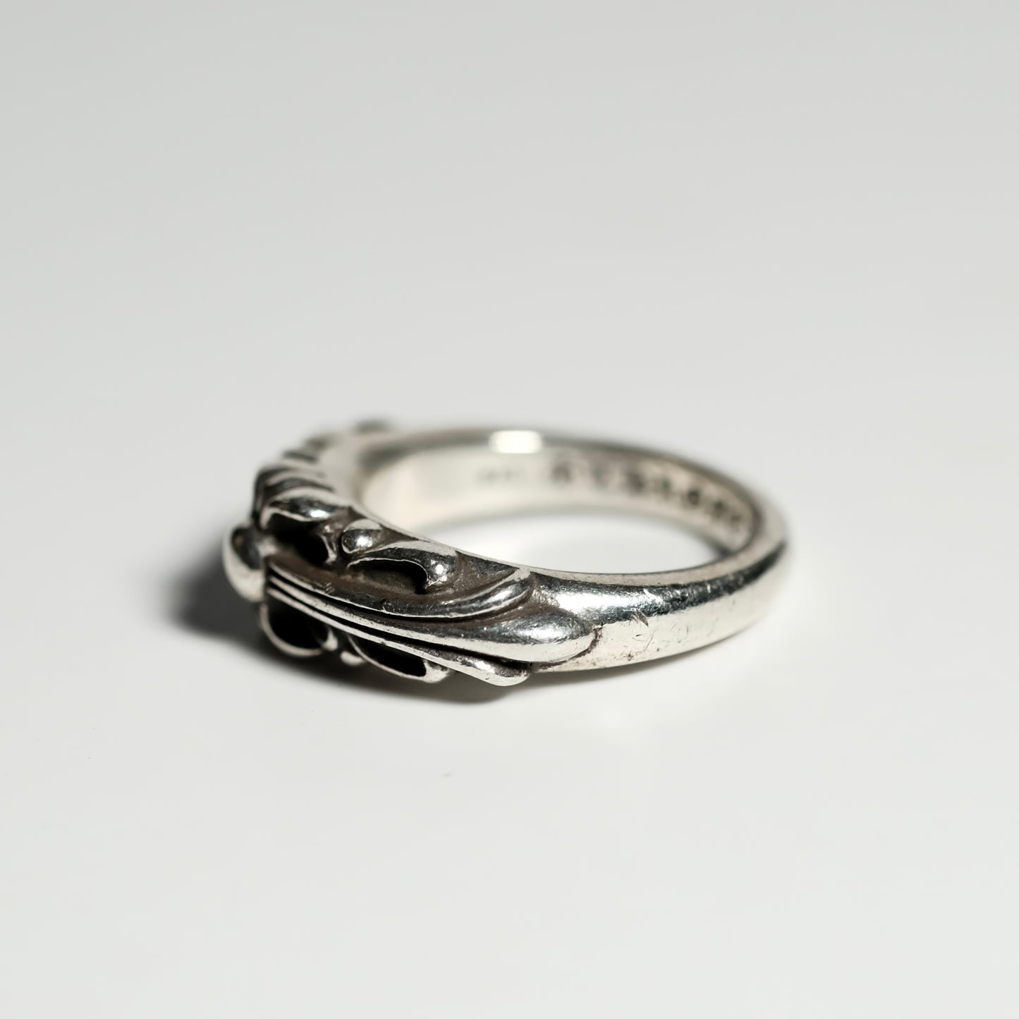 Chrome Hearts BABY CLASSIC FLORAL CROSS/BABY CLASC FLRL CRS ring