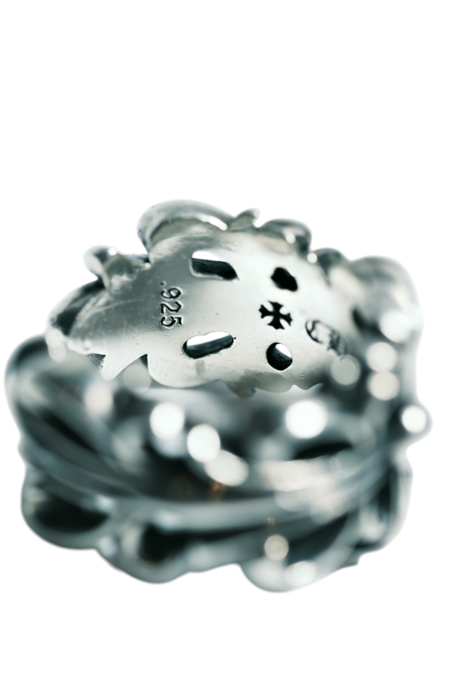 Chrome Hearts DOUBLE FLORAL CROSS/DBL FLRL CRS ring