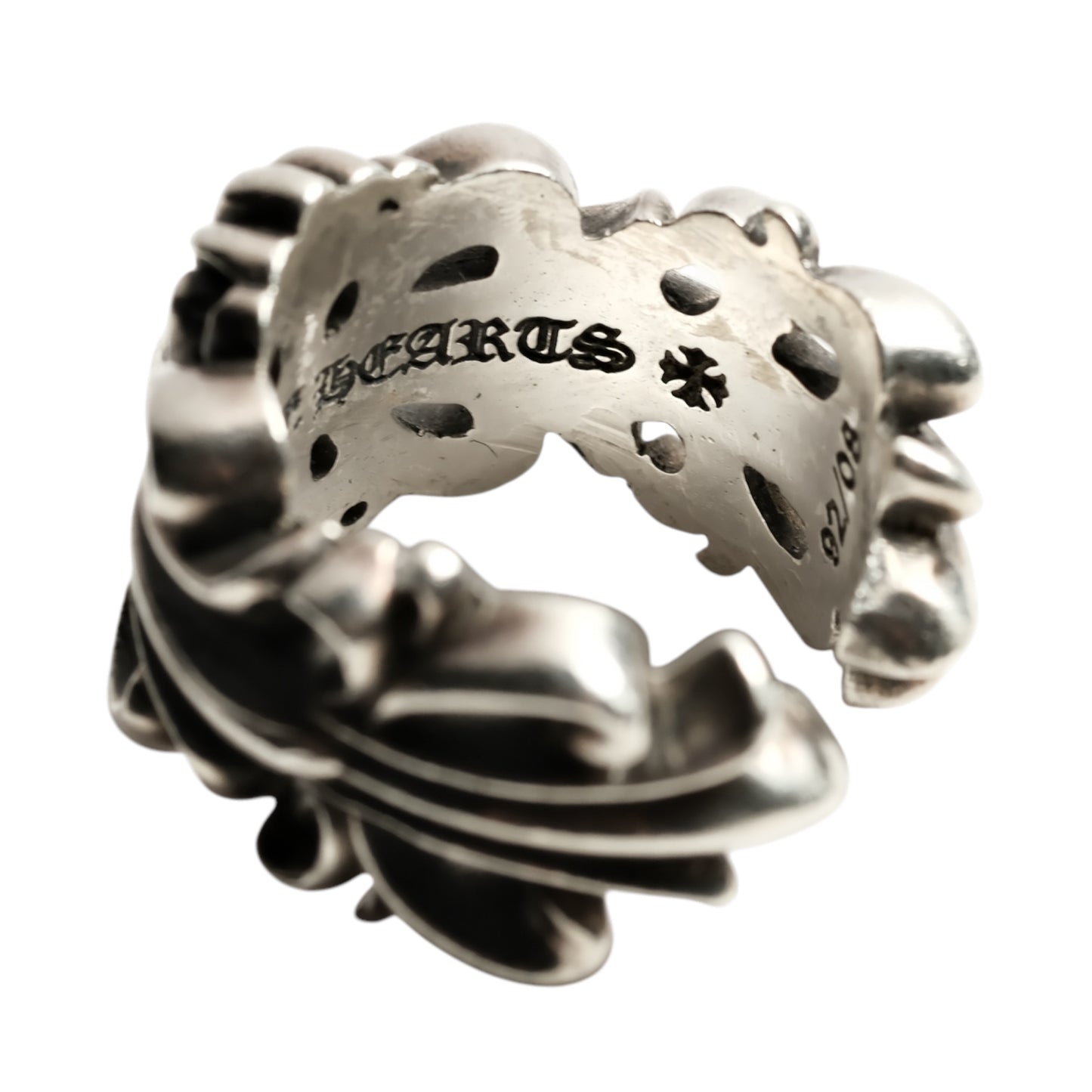 Chrome Hearts DOUBLE FLORAL CROSS/DBL FLRL CRS ring