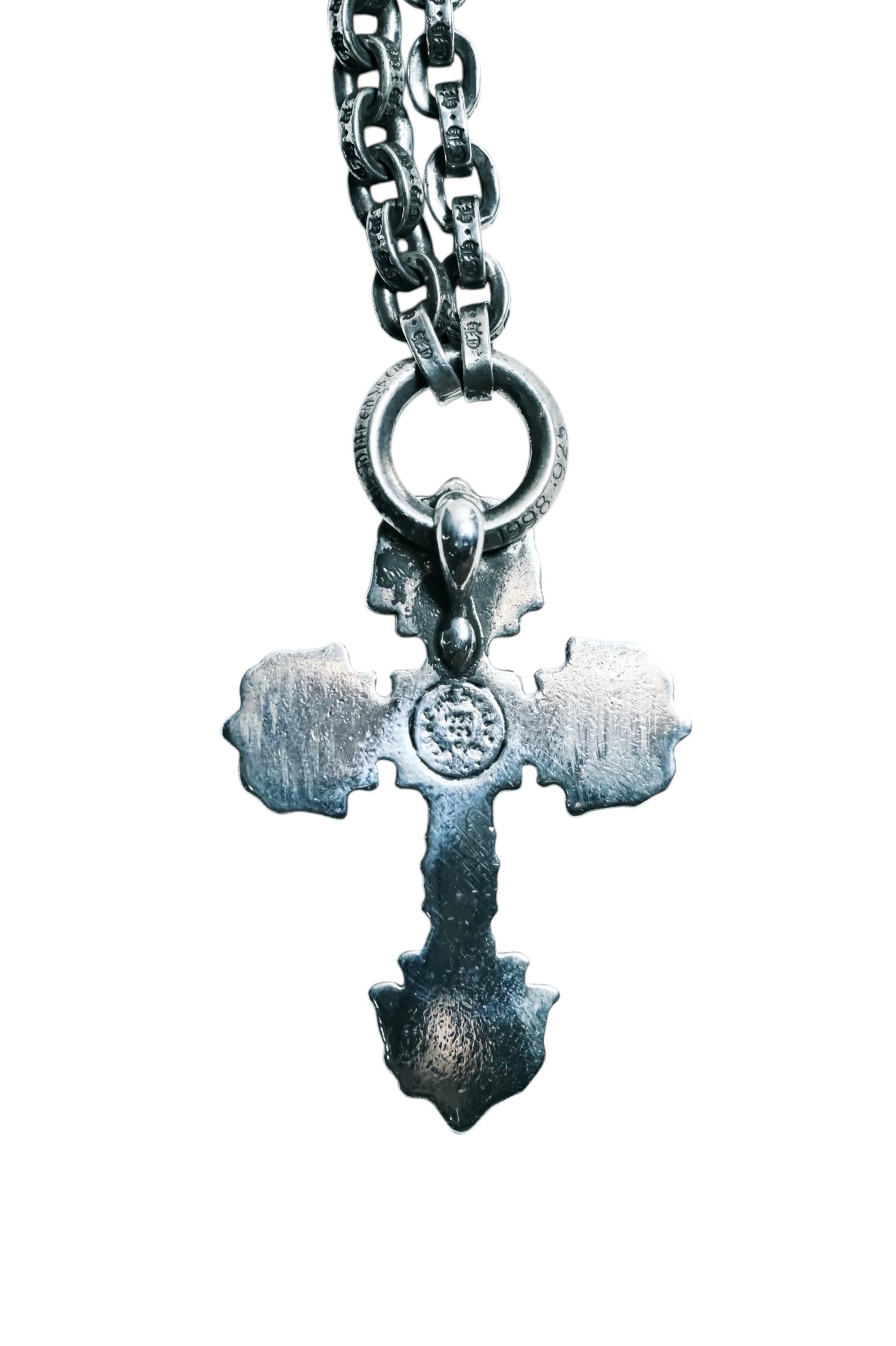 Chrome Hearts FILIG CROSS XS W PAPER CHAIN 24INCH necklace