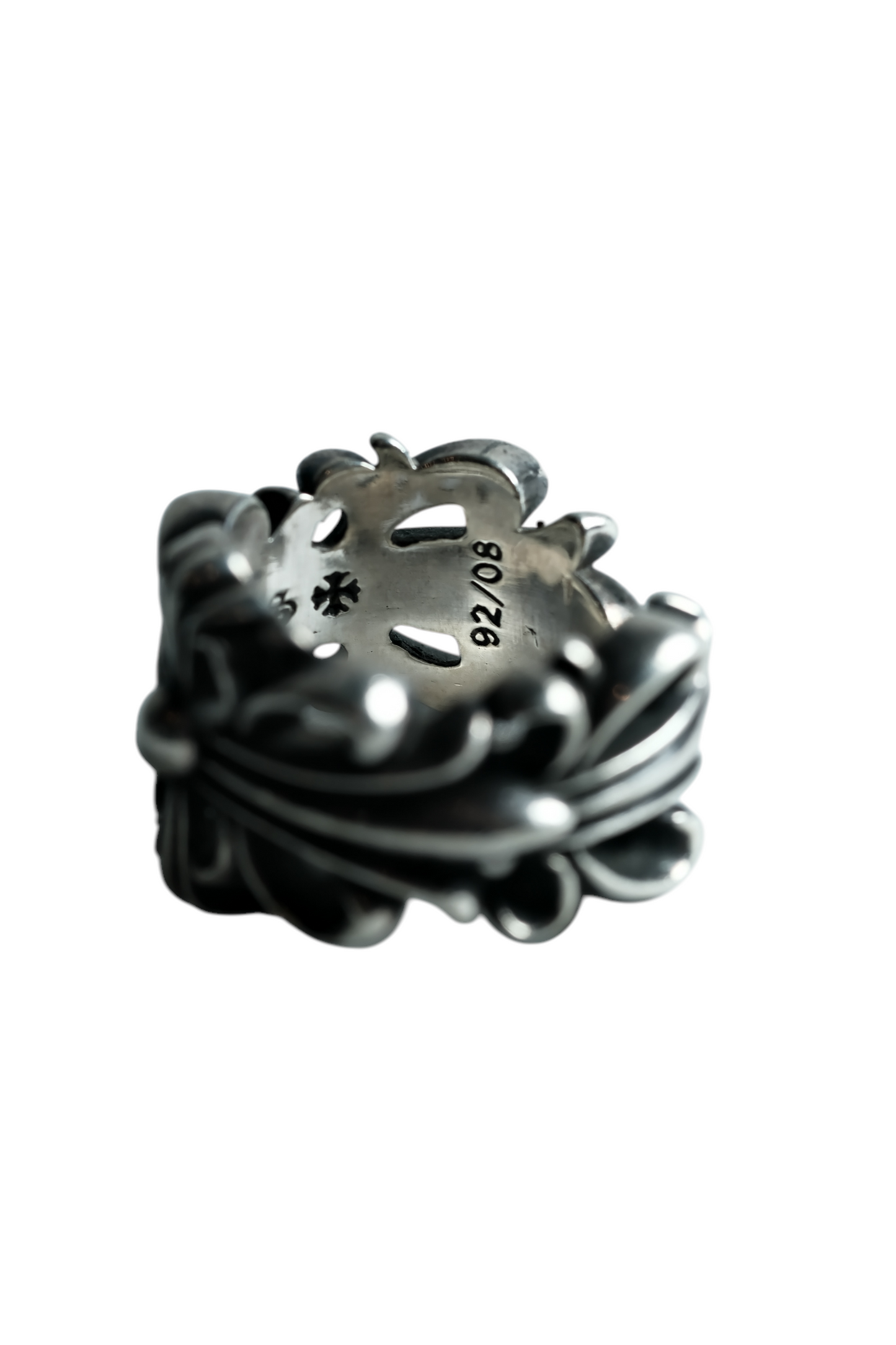 Chrome Hearts DOUBLE FLORAL CROSS/DBL FLRL CRS ring
