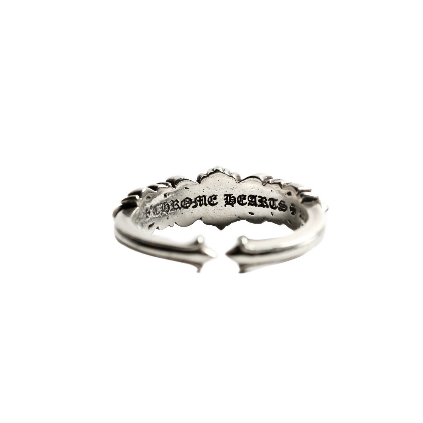 Chrome Hearts BABY CLASSIC DOUBLE FLORAL CROSS OPEN/ BABY CLSC DBL FLRL CRS OPEN ring
