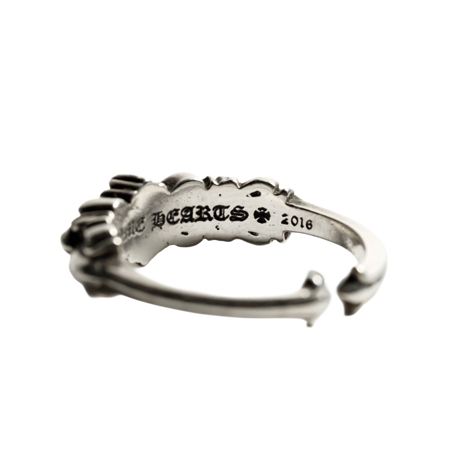 Chrome Hearts BABY CLASSIC DOUBLE FLORAL CROSS OPEN/ BABY CLSC DBL FLRL CRS OPEN ring