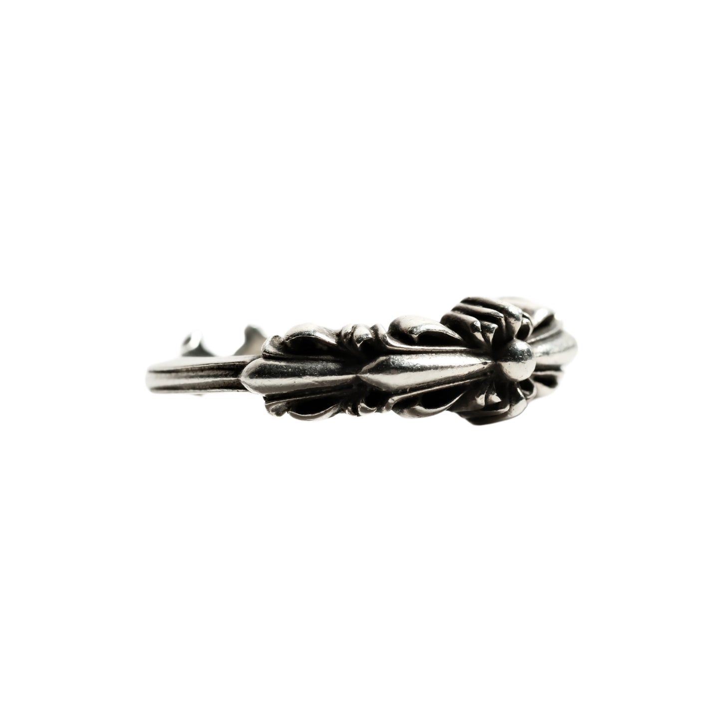 Chrome Hearts BABY CLASSIC DOUBLE FLORAL CROSS OPEN/ BABY CLSC DBL FLRL CRS OPEN ring