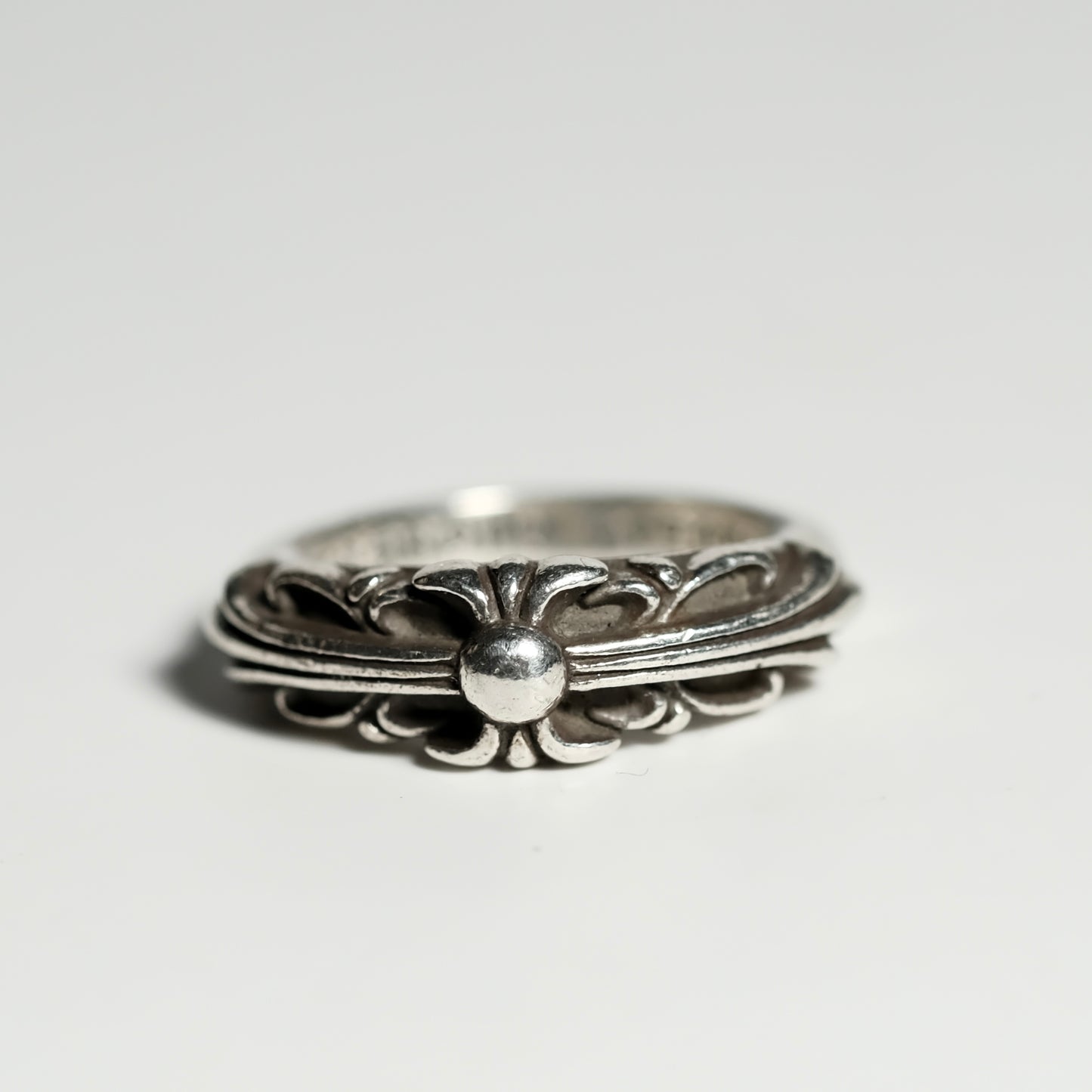 Chrome Hearts BABY CLASSIC FLORAL CROSS/BABY CLASC FLRL CRS ring