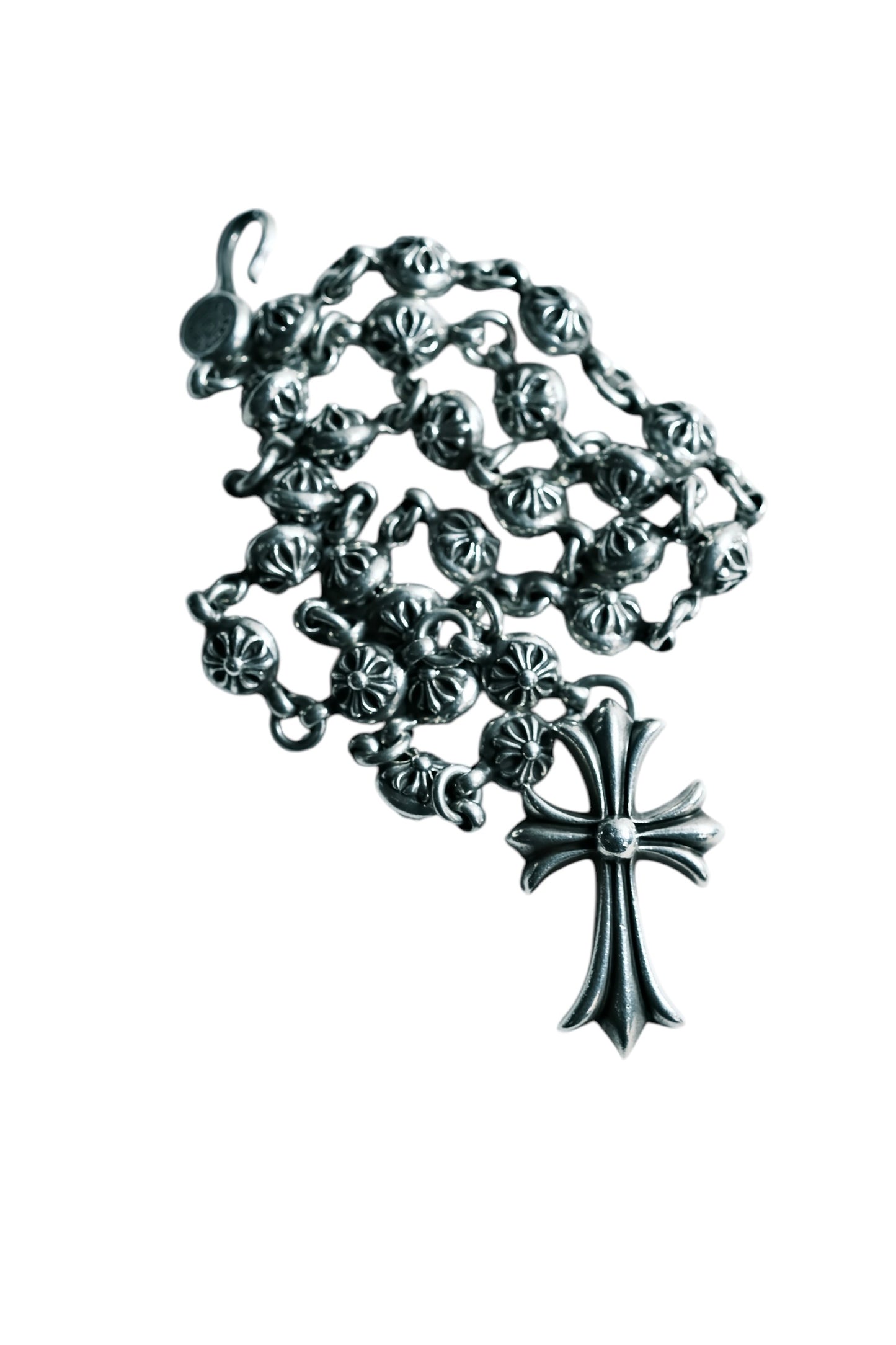 Chrome Hearts #1 CROSS BALL CHAIN W MEDIUM CROSS necklace