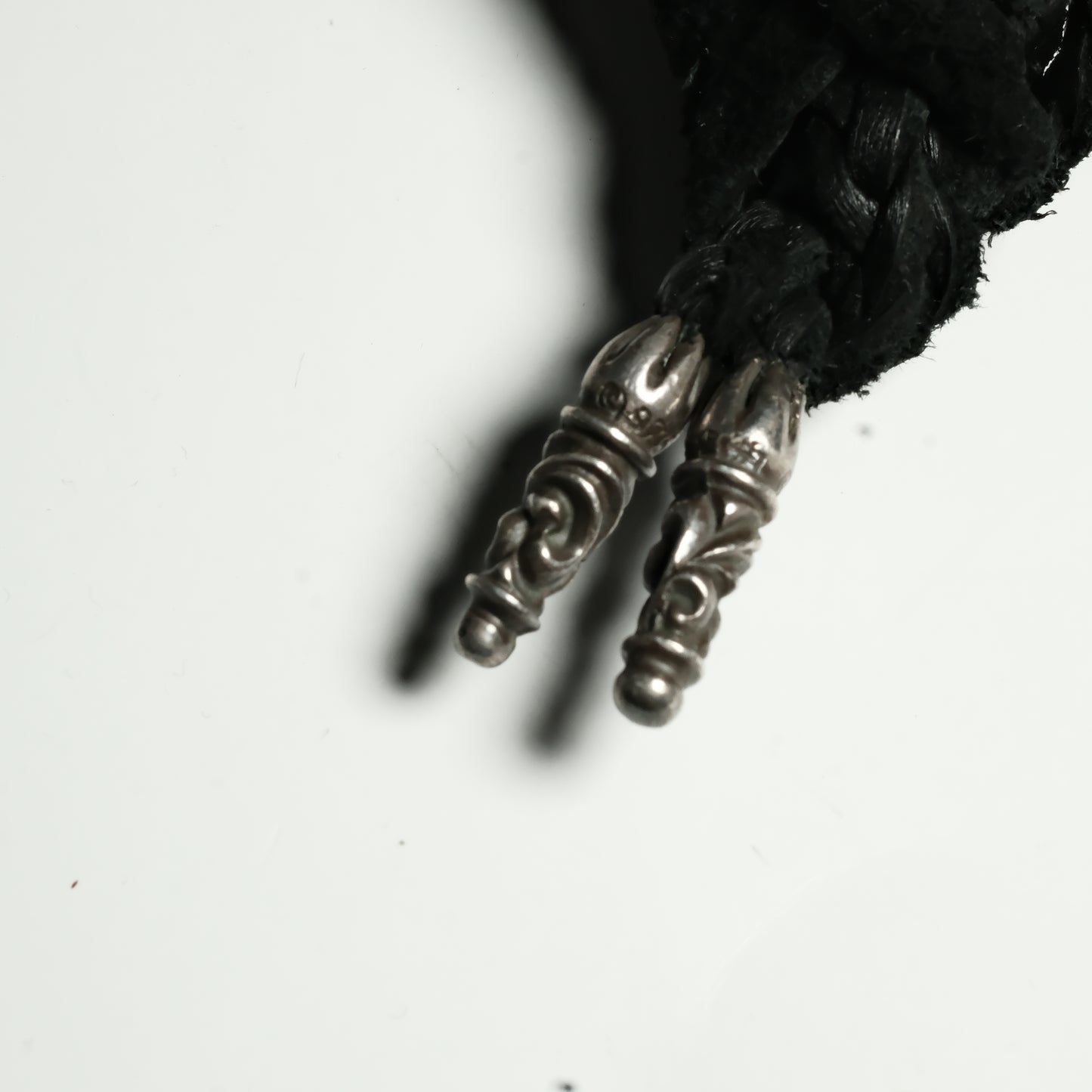 Chrome Hearts FILIGREE W LEATHER BRAID ネックレス