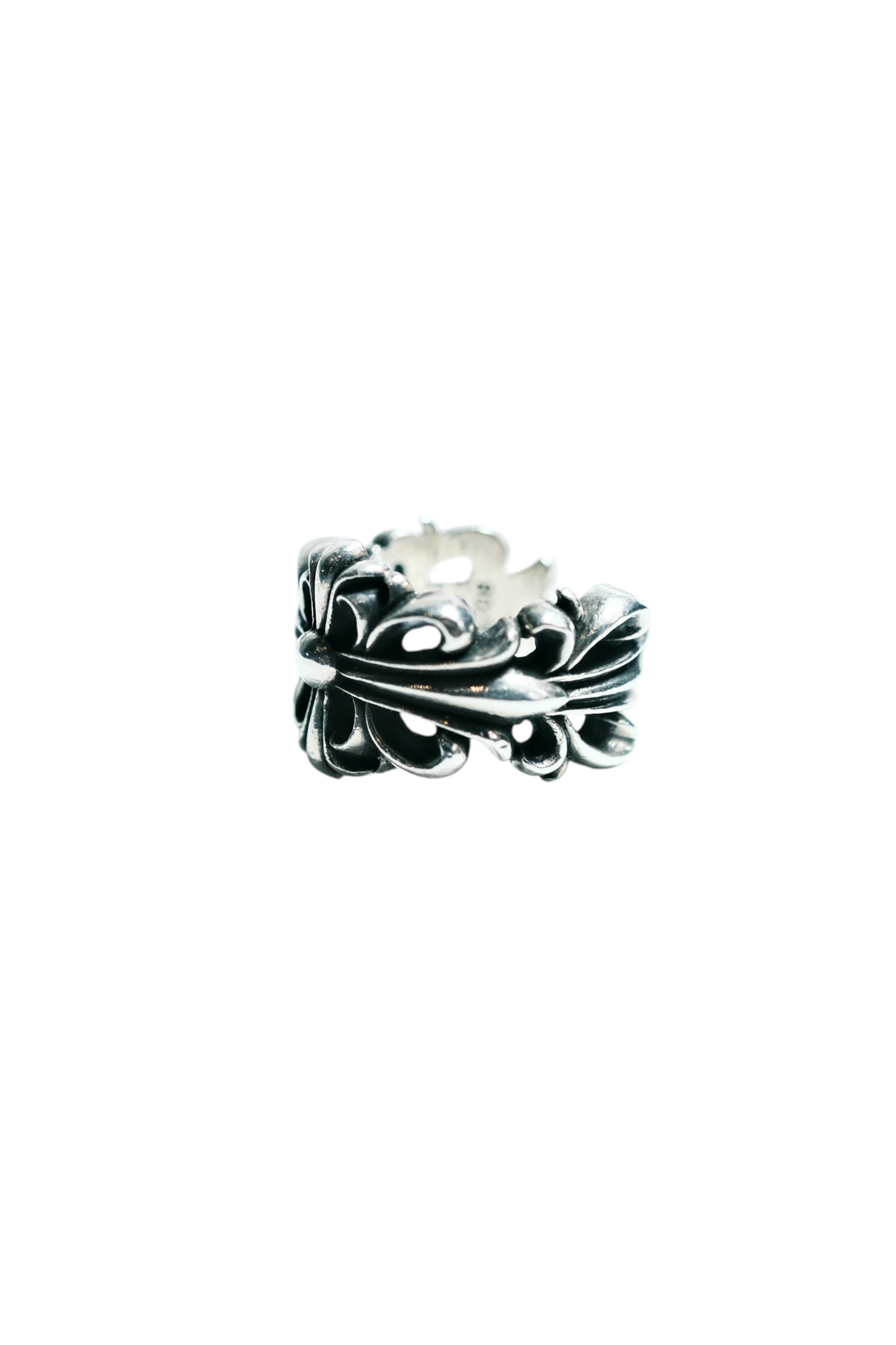 Chrome Hearts DOUBLE FLORAL CROSS/DBL FLRL CRS ring