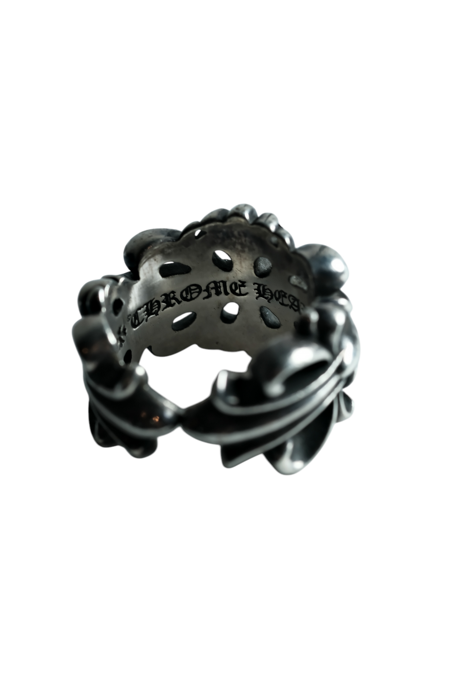 Chrome Hearts DOUBLE FLORAL CROSS/DBL FLRL CRS ring