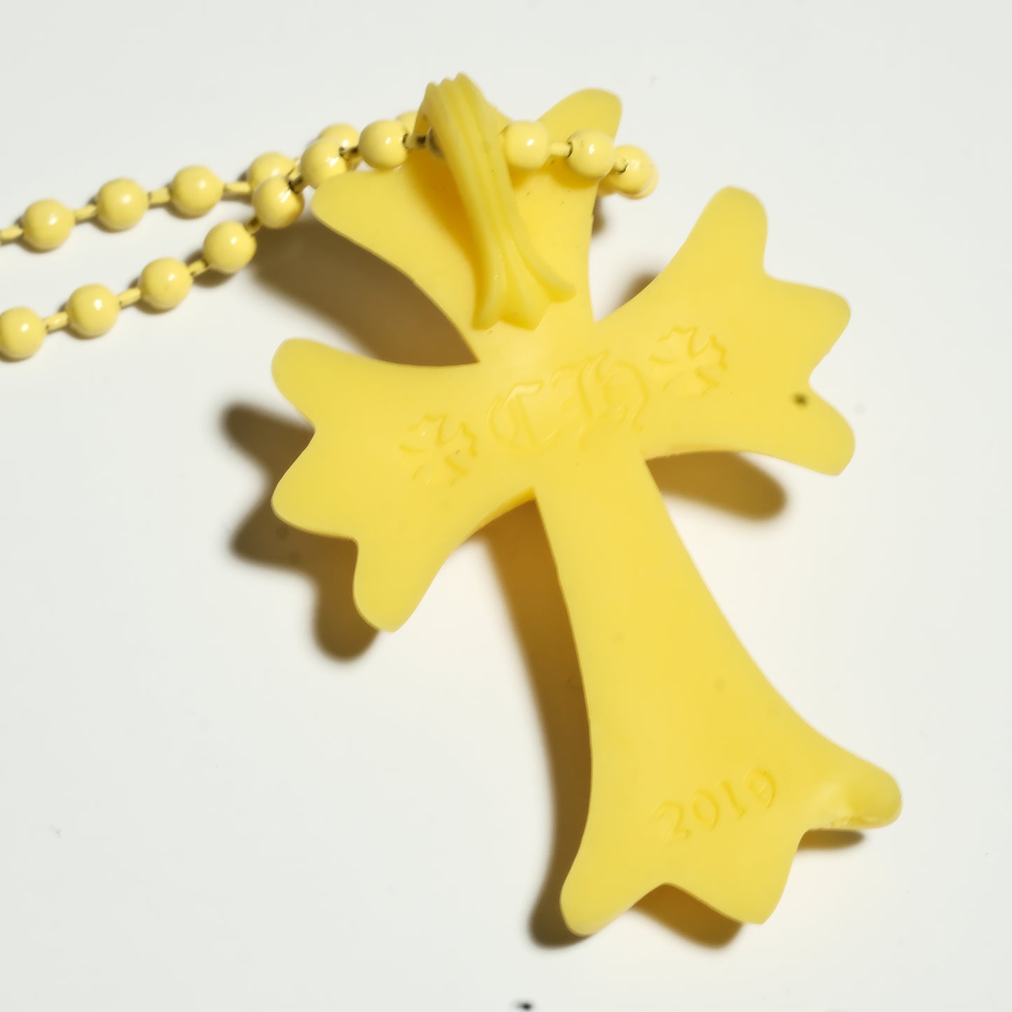 Chrome Hearts 20th anniv. RUBBER CH CROSS SML necklace