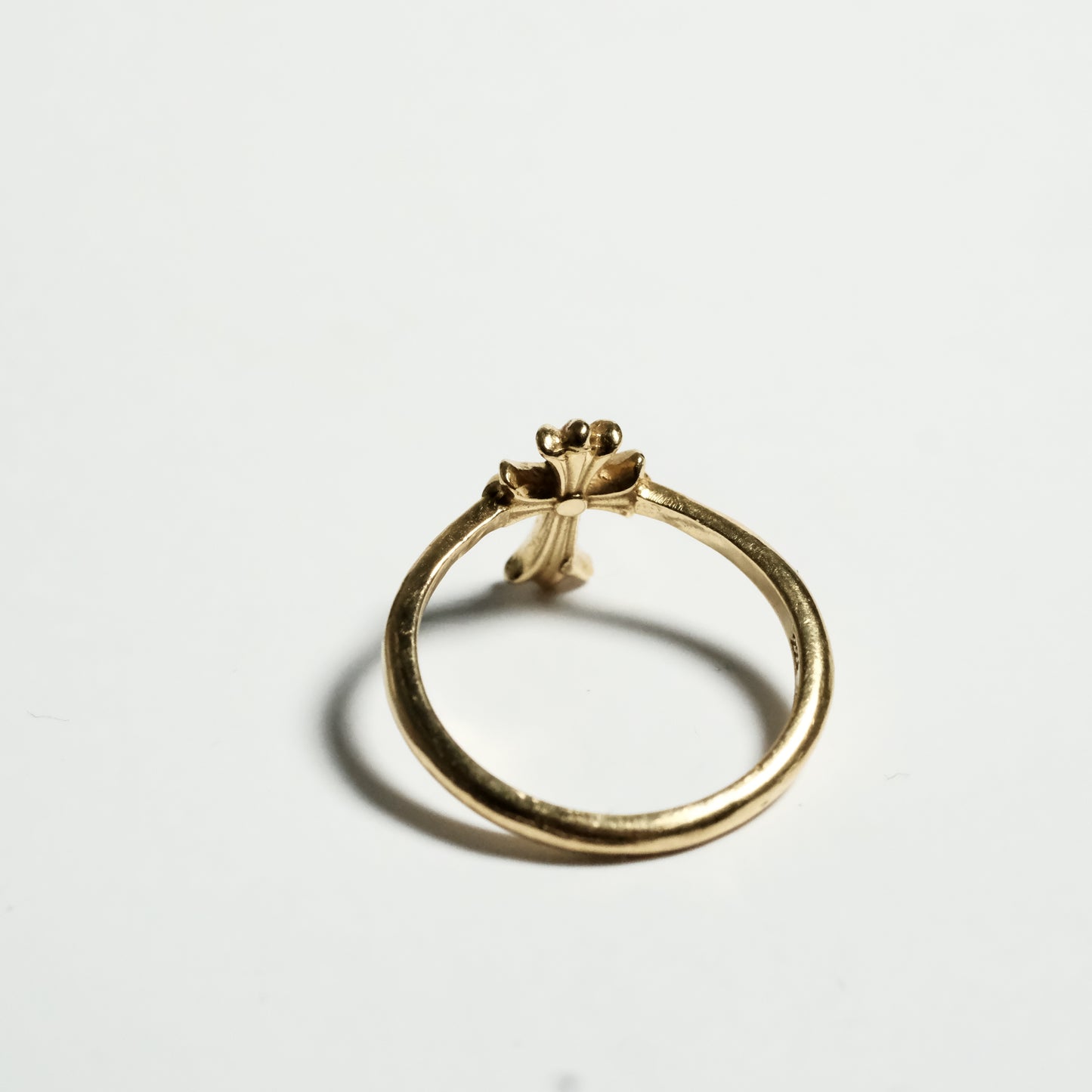 Chrome Hearts 22K BUBBLEGUM CH CROSS PAVE DIA/ 22K BUBBLGM CH CRS P/D ring