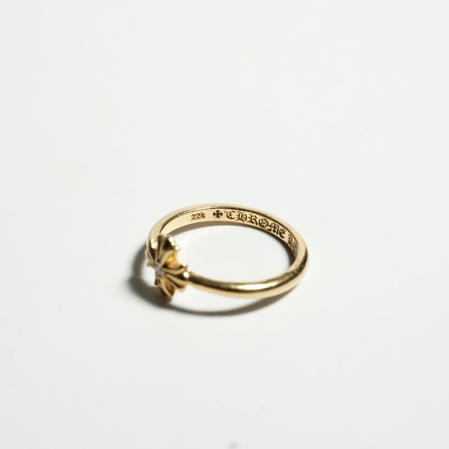 Chrome Hearts 22K BUBBLEGUM CH PLUS PAVE DIA/ 22K BUBBLGM CH PLS P/D ring