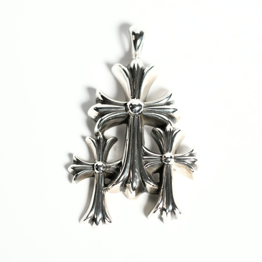 Chrome Hearts 3 CH CRS SML / CH TRIPLE CROSS pendant