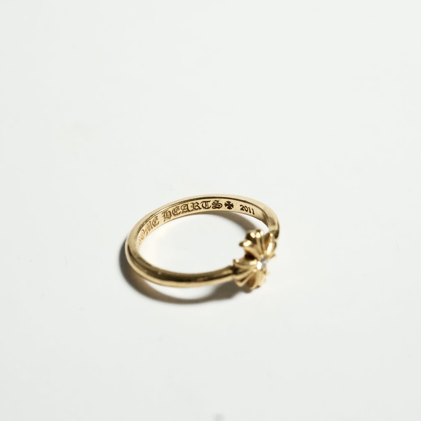 Chrome Hearts 22K BUBBLEGUM CH PLUS PAVE DIA/ 22K BUBBLGM CH PLS P/D ring
