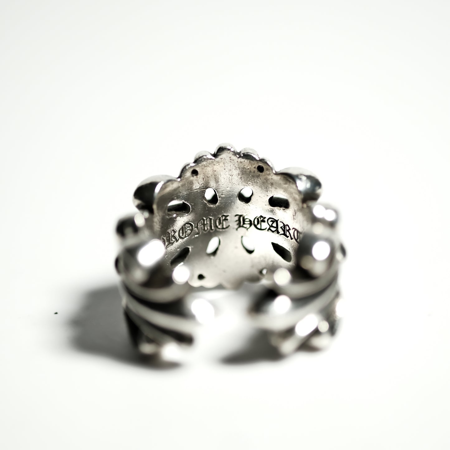 Chrome Hearts ダブルフローラルクロス/DBL FLRL CRS リング