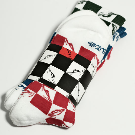 Chrome Hearts 3PK MATTY BOY “99 EYES” socks