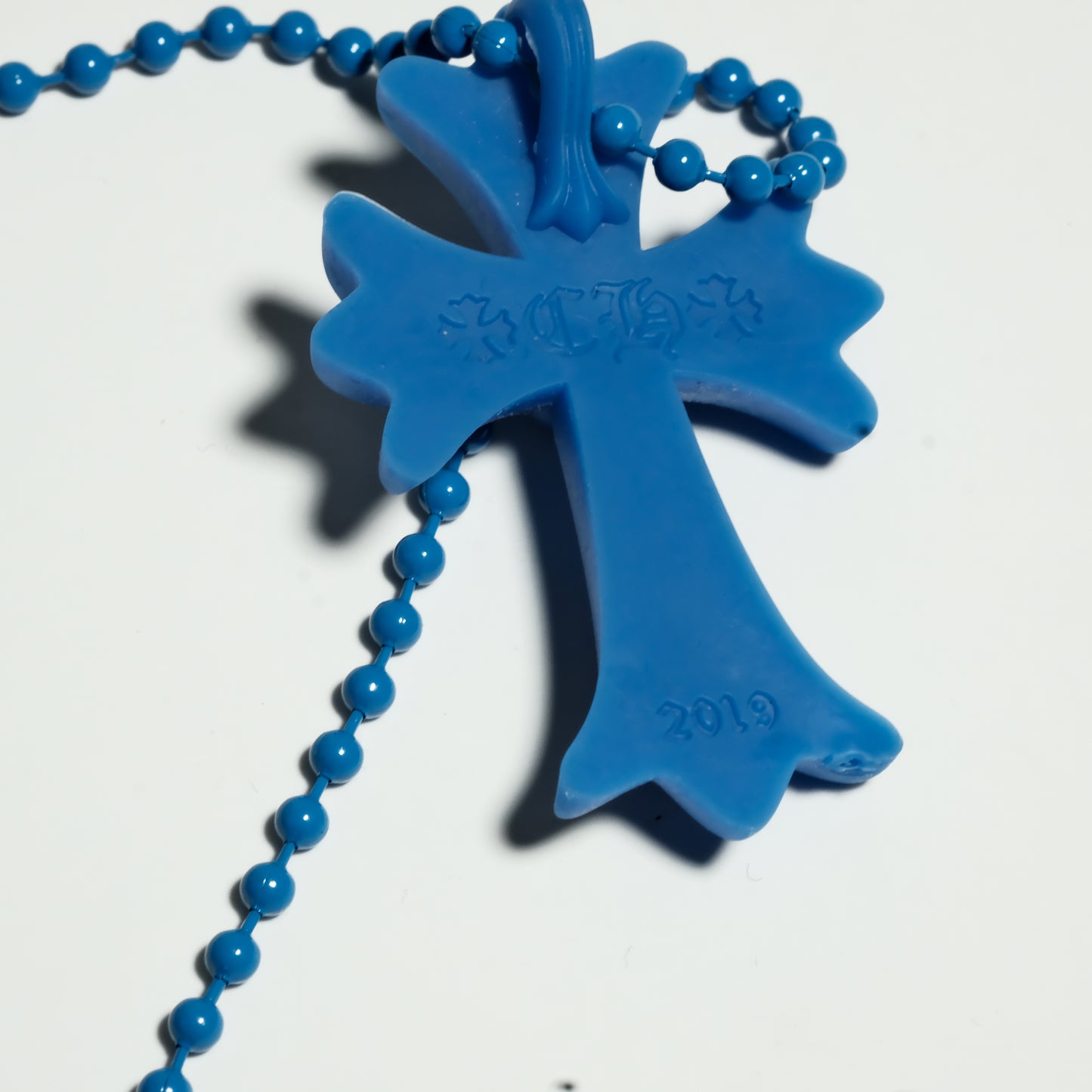 Chrome Hearts 20th anniv. RUBBER CH CROSS SML necklace