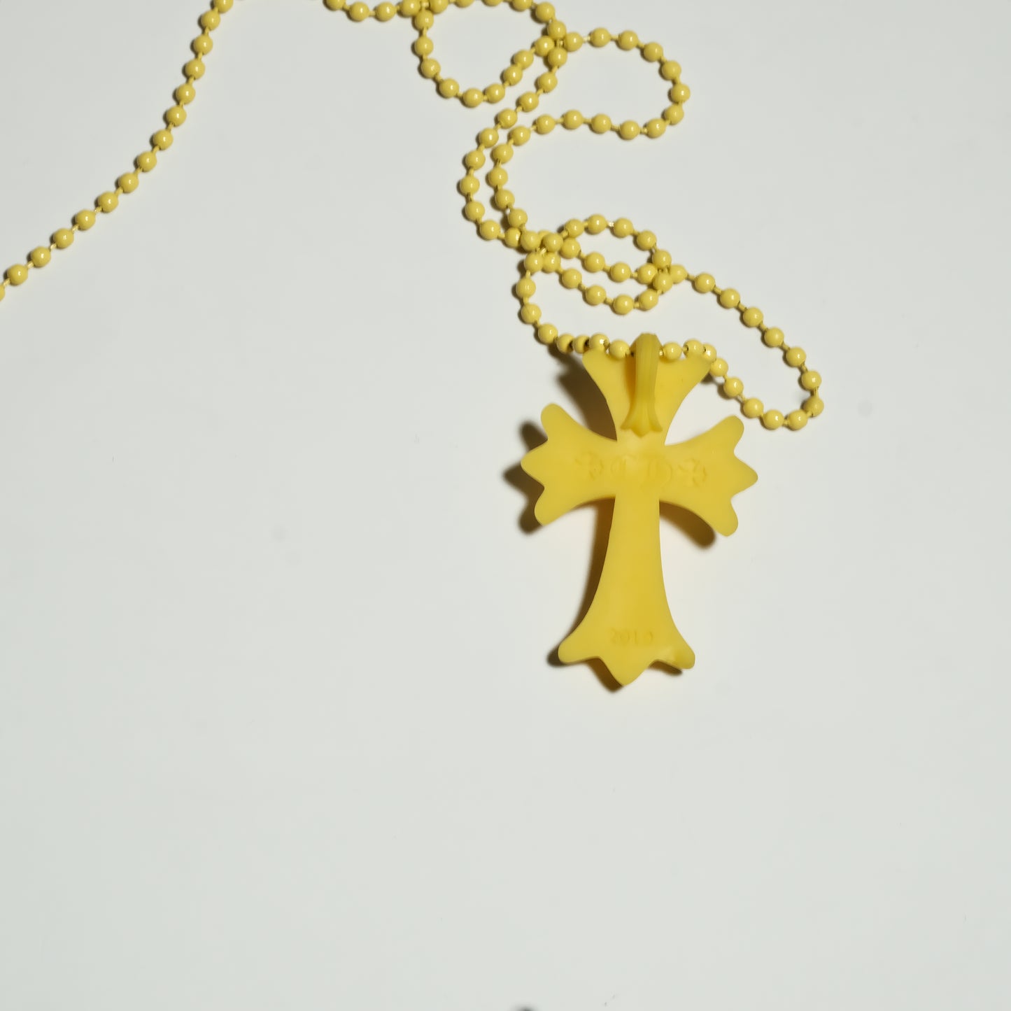 Chrome Hearts 20th anniv. RUBBER CH CROSS SML necklace