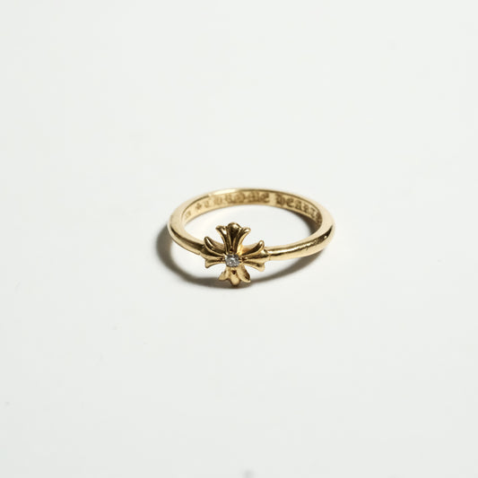Chrome Hearts 22K BUBBLEGUM CH PLUS PAVE DIA/ 22K BUBBLGM CH PLS P/D ring