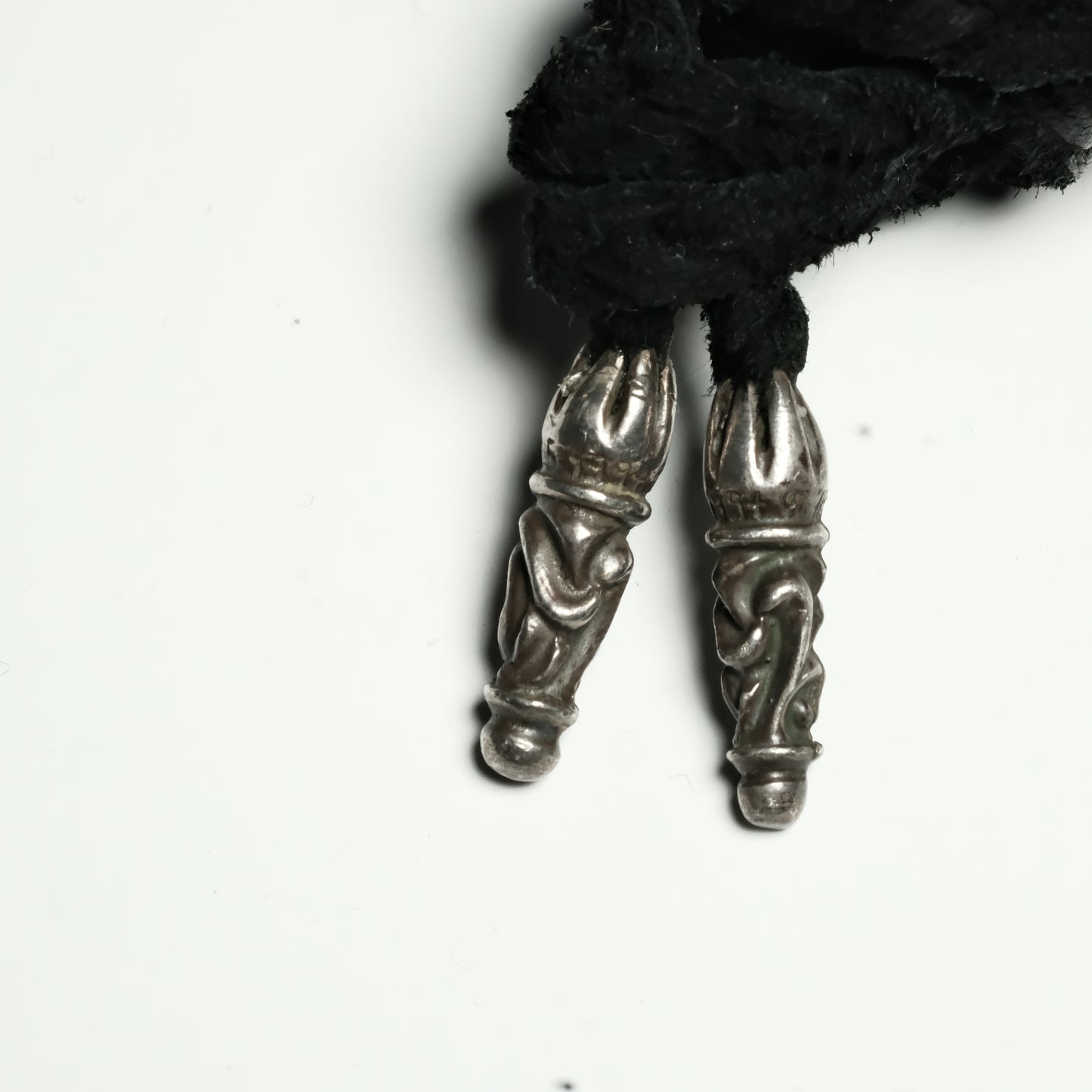 Chrome Hearts FILIGREE W LEATHER BRAID ネックレス