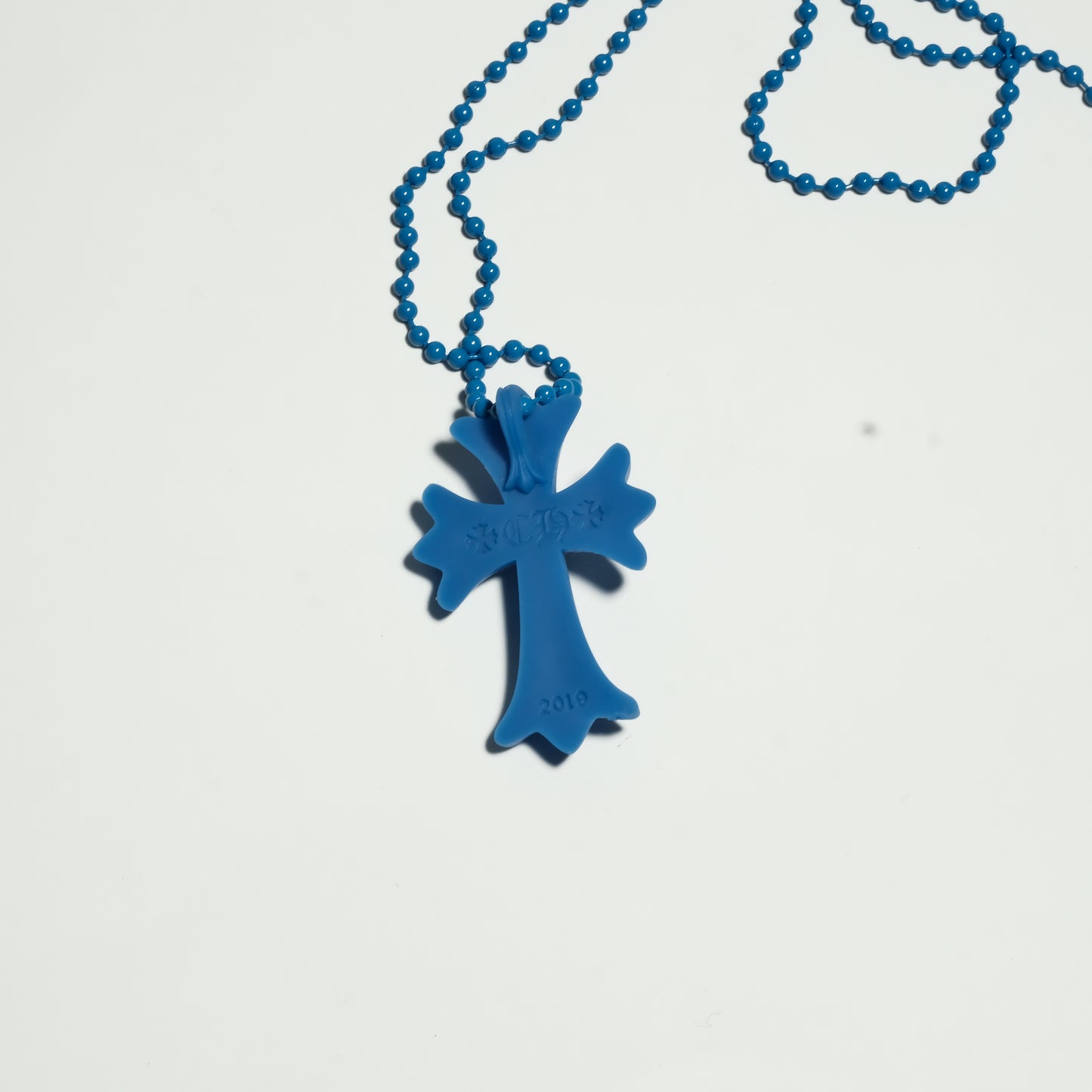 Chrome Hearts 20th anniv. RUBBER CH CROSS SML necklace