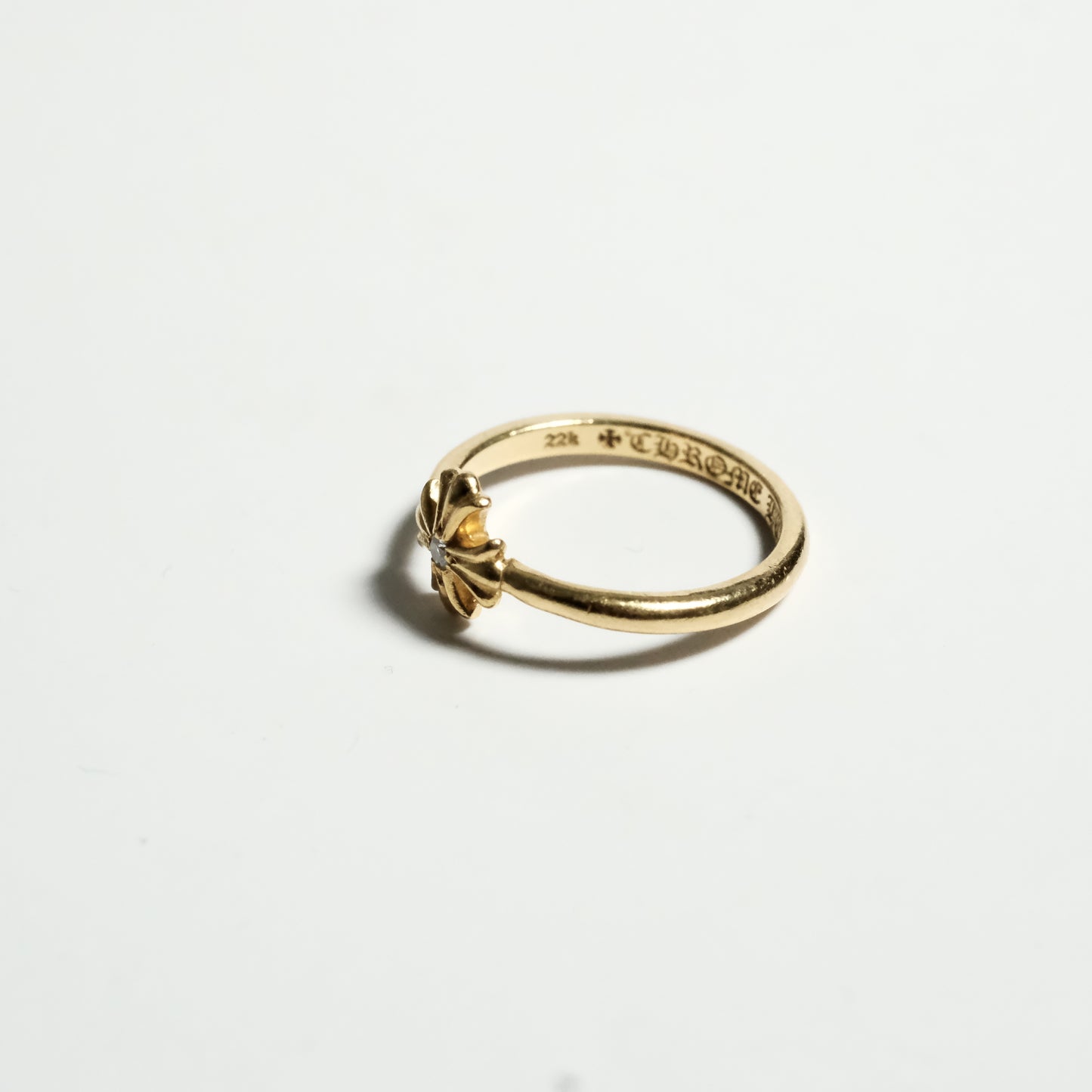 Chrome Hearts 22K BUBBLEGUM CH PLUS PAVE DIA/ 22K BUBBLGM CH PLS P/D ring