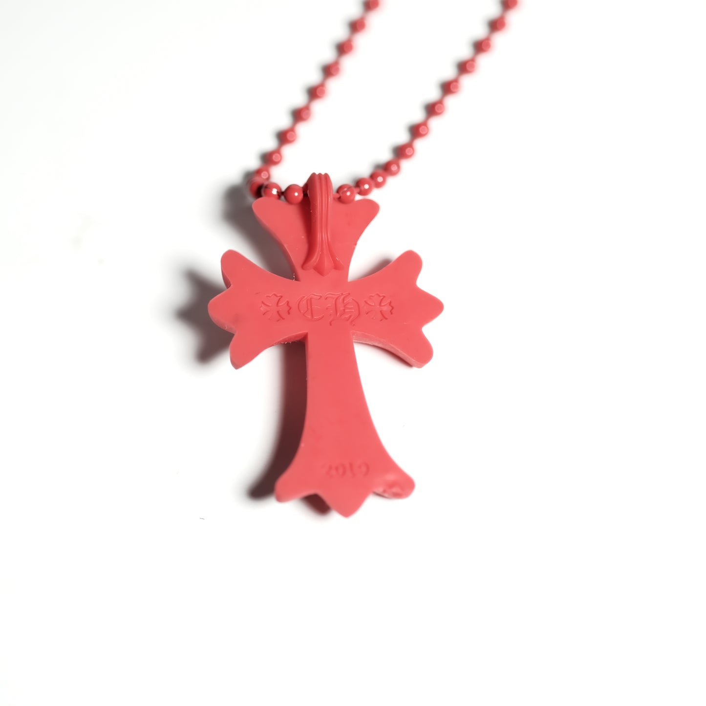 Chrome Hearts 20th anniv. RUBBER CH CROSS SML necklace