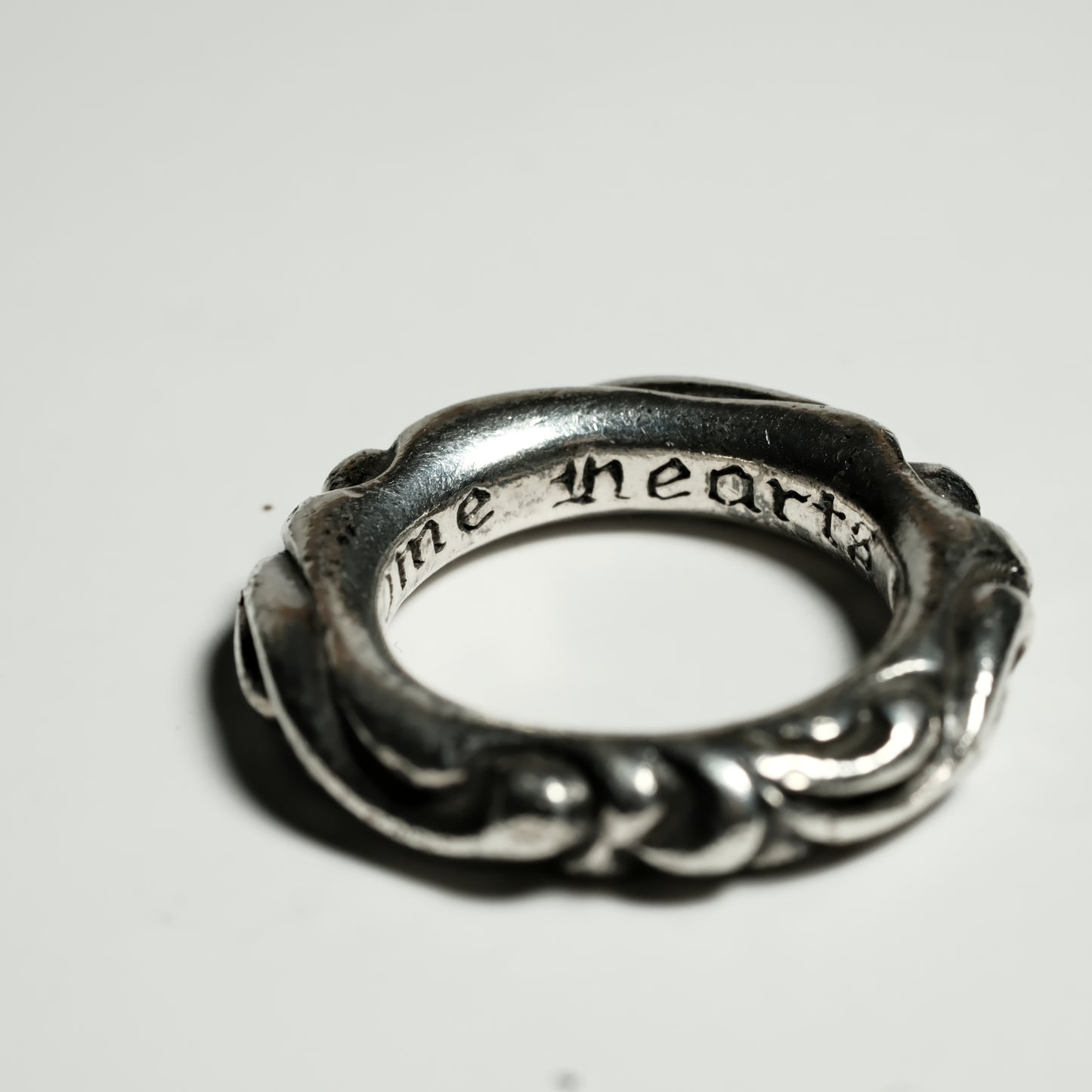 Chrome Hearts SCROLL BAND ring