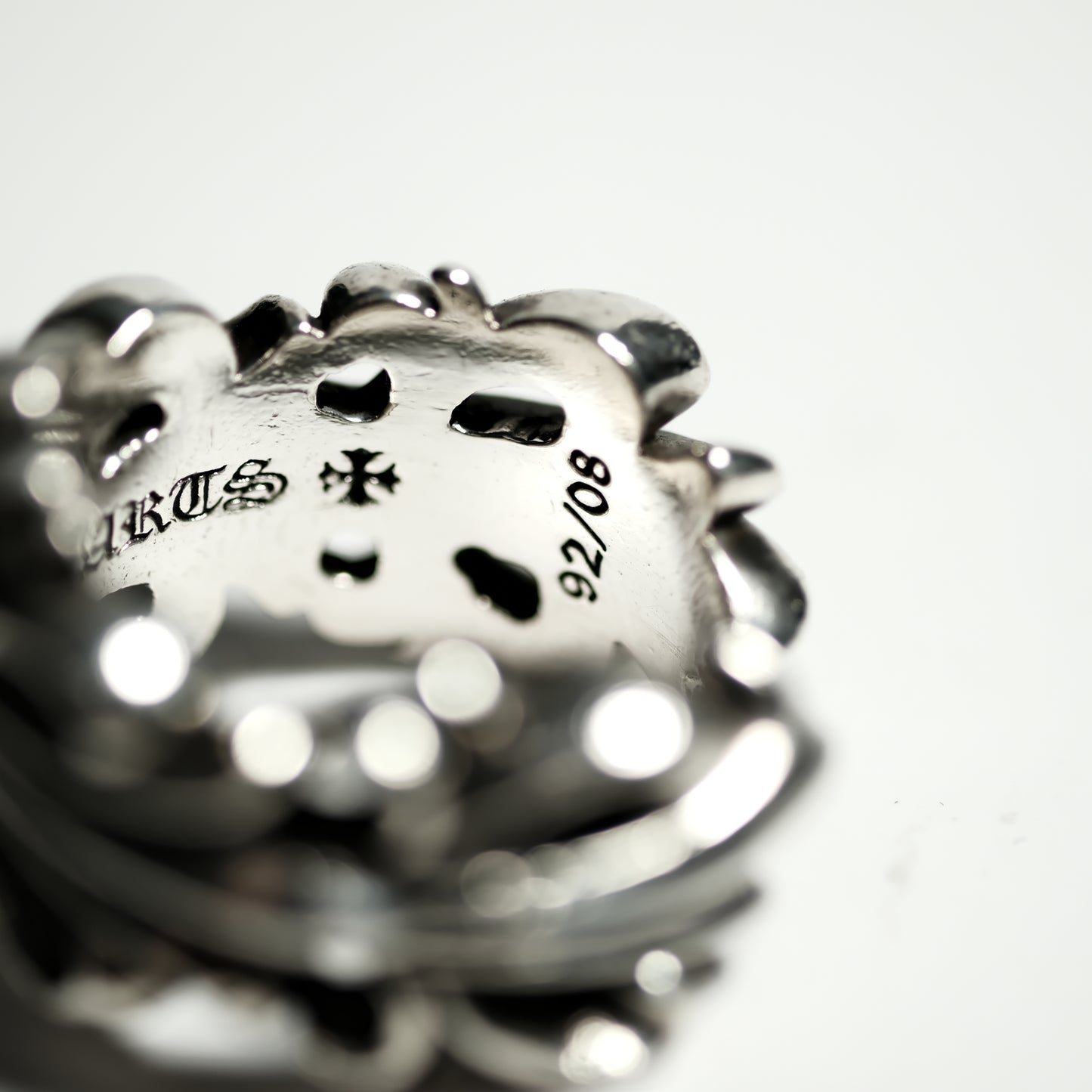 Chrome Hearts ダブルフローラルクロス/DBL FLRL CRS リング