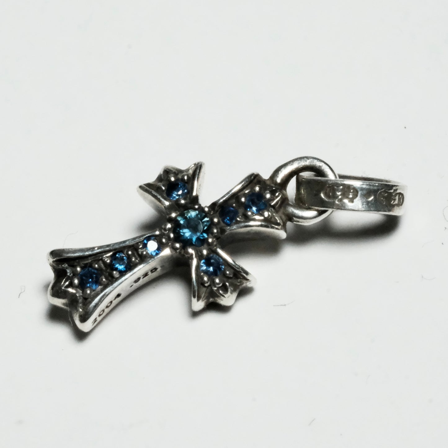 クロムハーツ BABYFAT CROSS PAVE SAPHERE 社外/CRS BBFAT P/SAP 社外