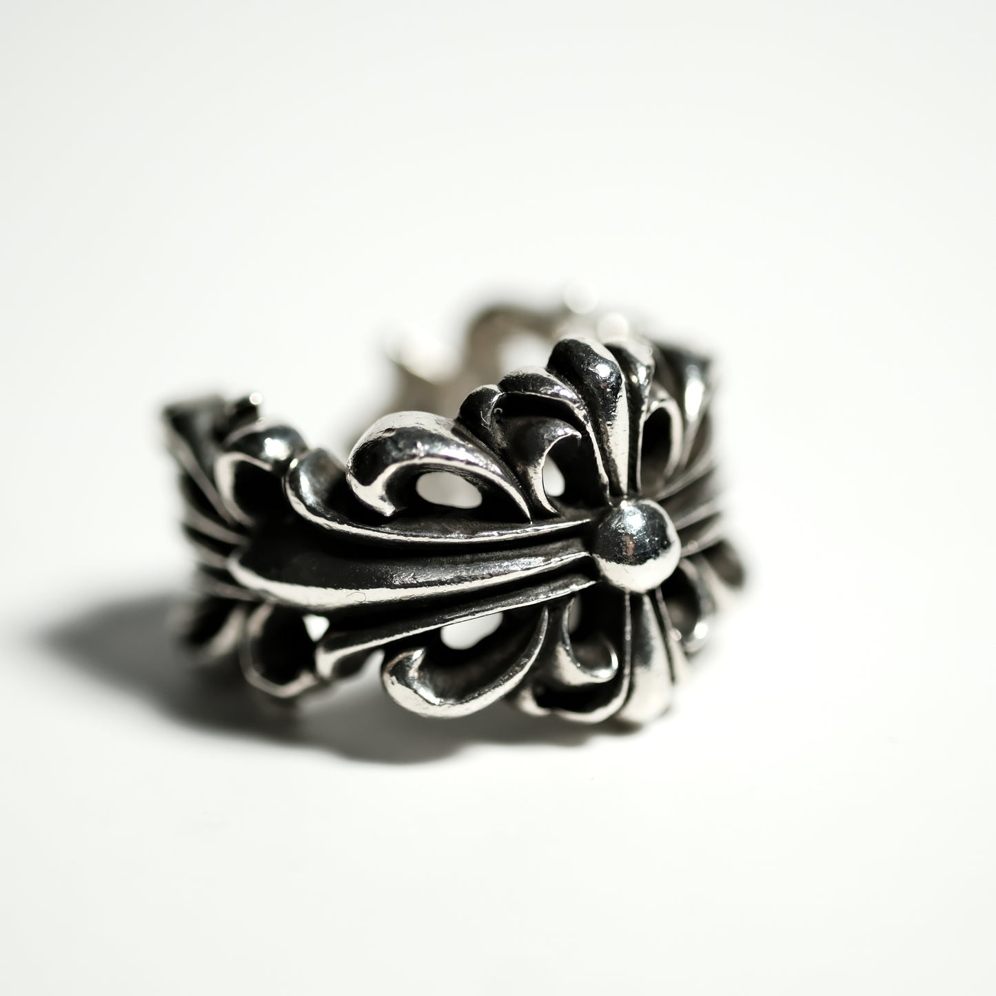 Chrome Hearts ダブルフローラルクロス/DBL FLRL CRS リング