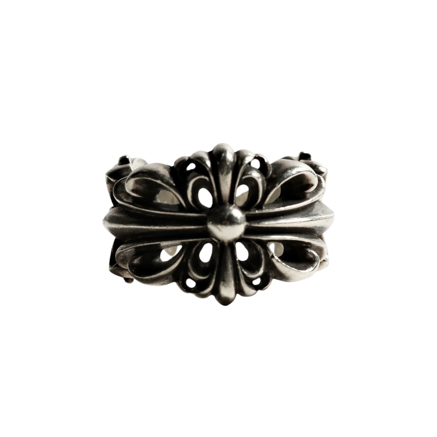 Chrome Hearts DOUBLE FLORAL CROSS/DBL FLRL CRS ring