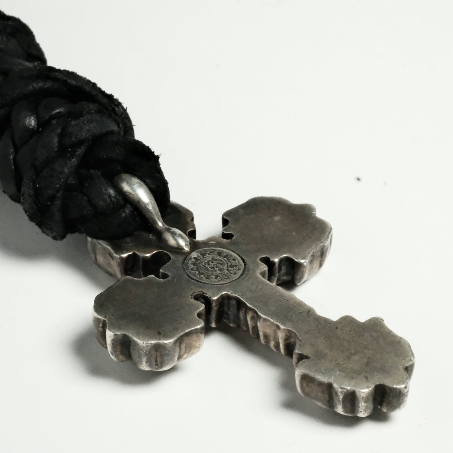 Chrome Hearts FILIGREE W LEATHER BRAID ネックレス